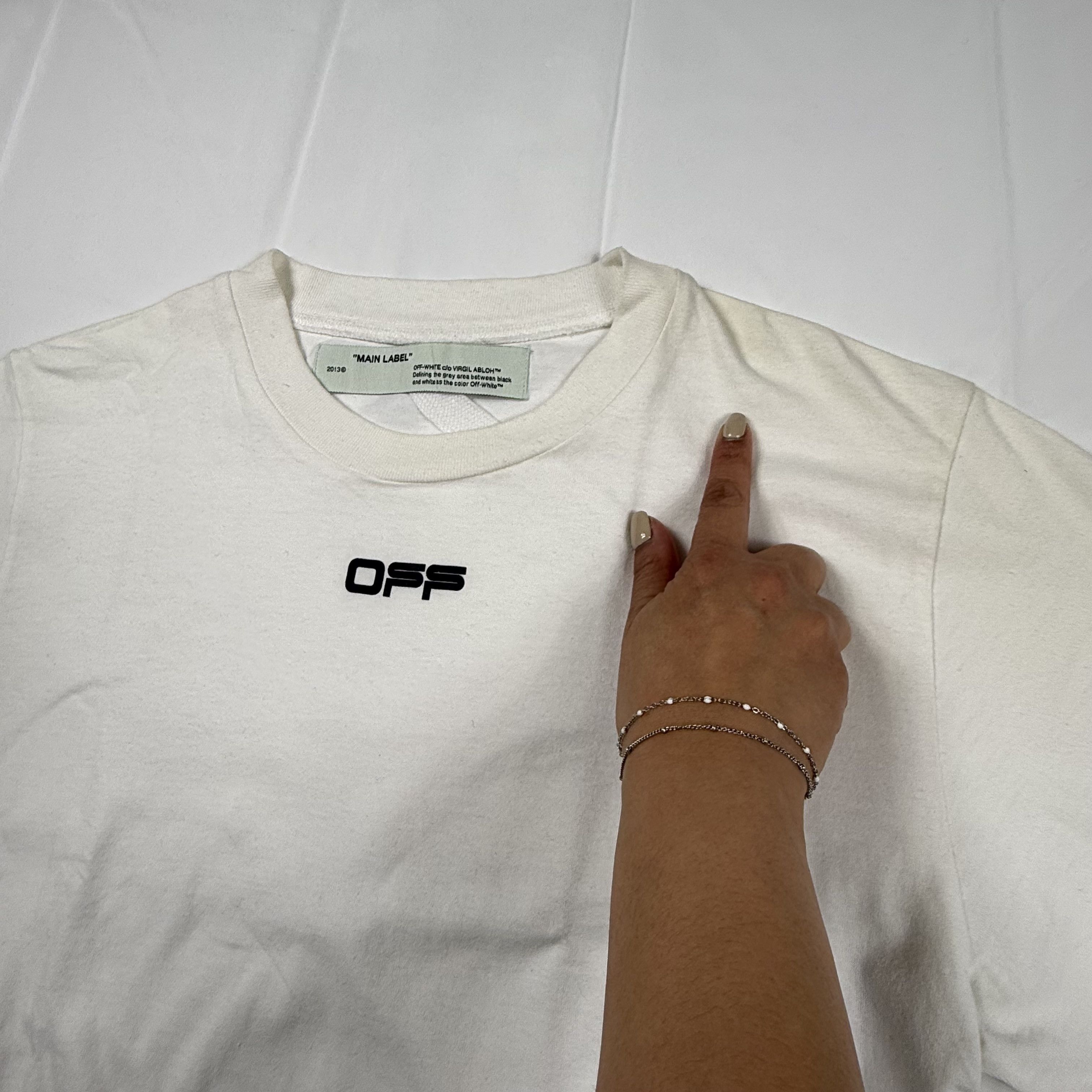Off-White Off-White Virgil Abloh OFF Logo White Cotton T-Shirt Size US M / EU 48-50 / 2 - 4 Thumbnail