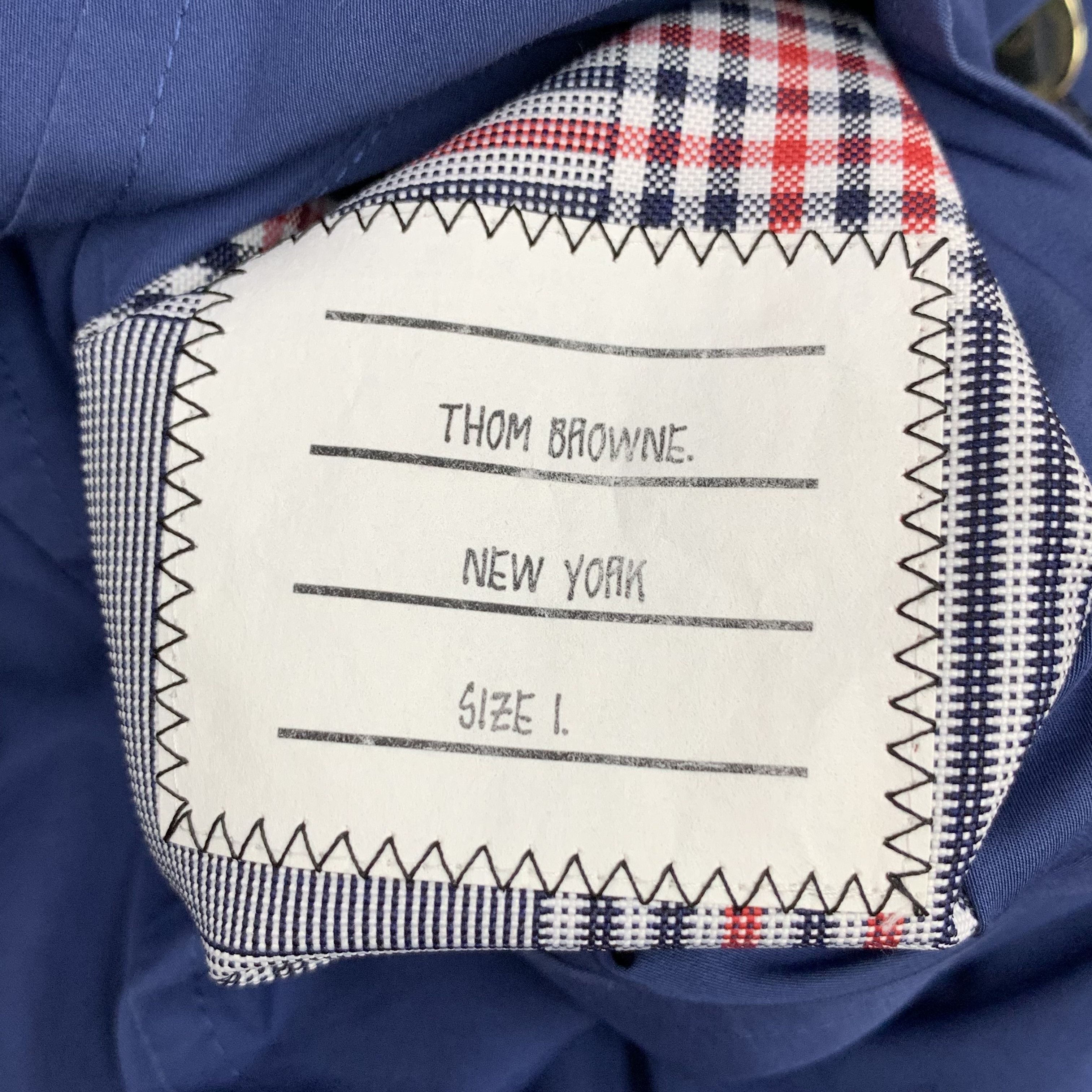 Thom Browne Thom Browne Check Trench Blue (1) Size S / US 4 / IT 40 - 5 Thumbnail
