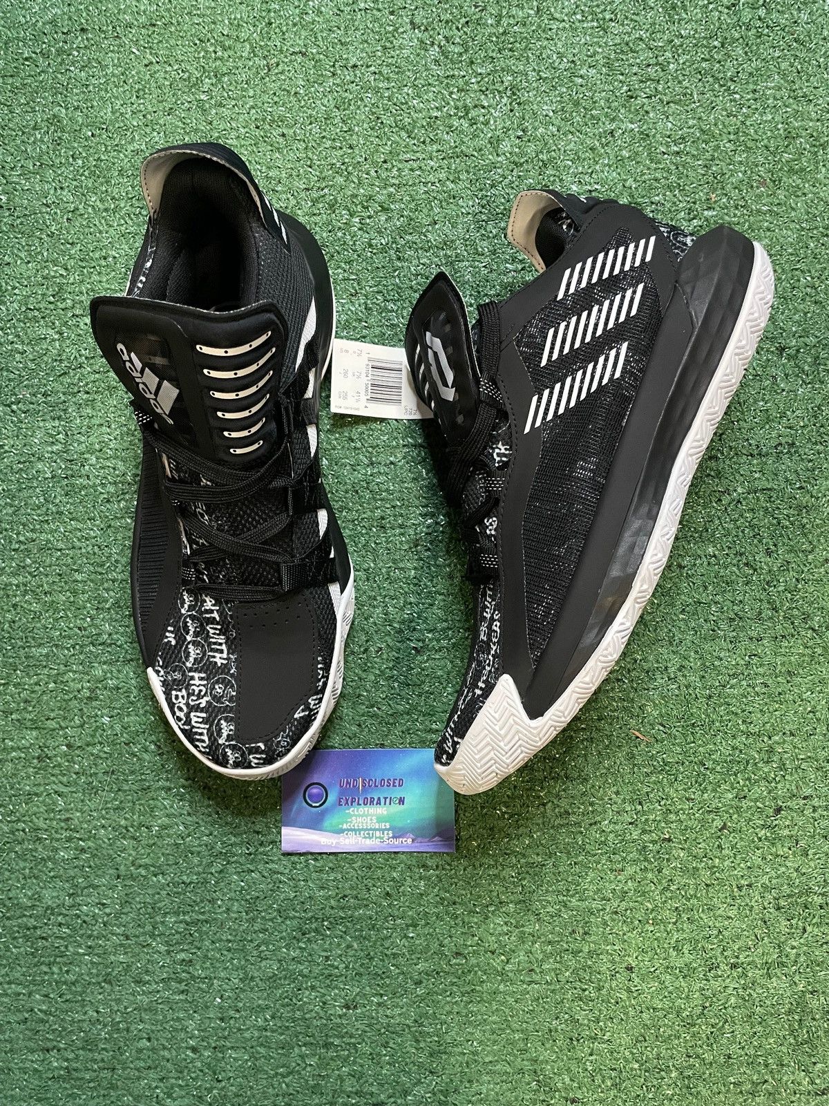Adidas Adidas dame 6 black white hecklers Size US 8 / EU 41 - 1 Thumbnail