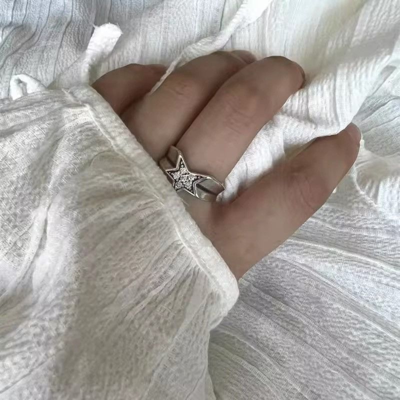 Handmade Star Opening Rings Size ONE SIZE - 2 Thumbnail