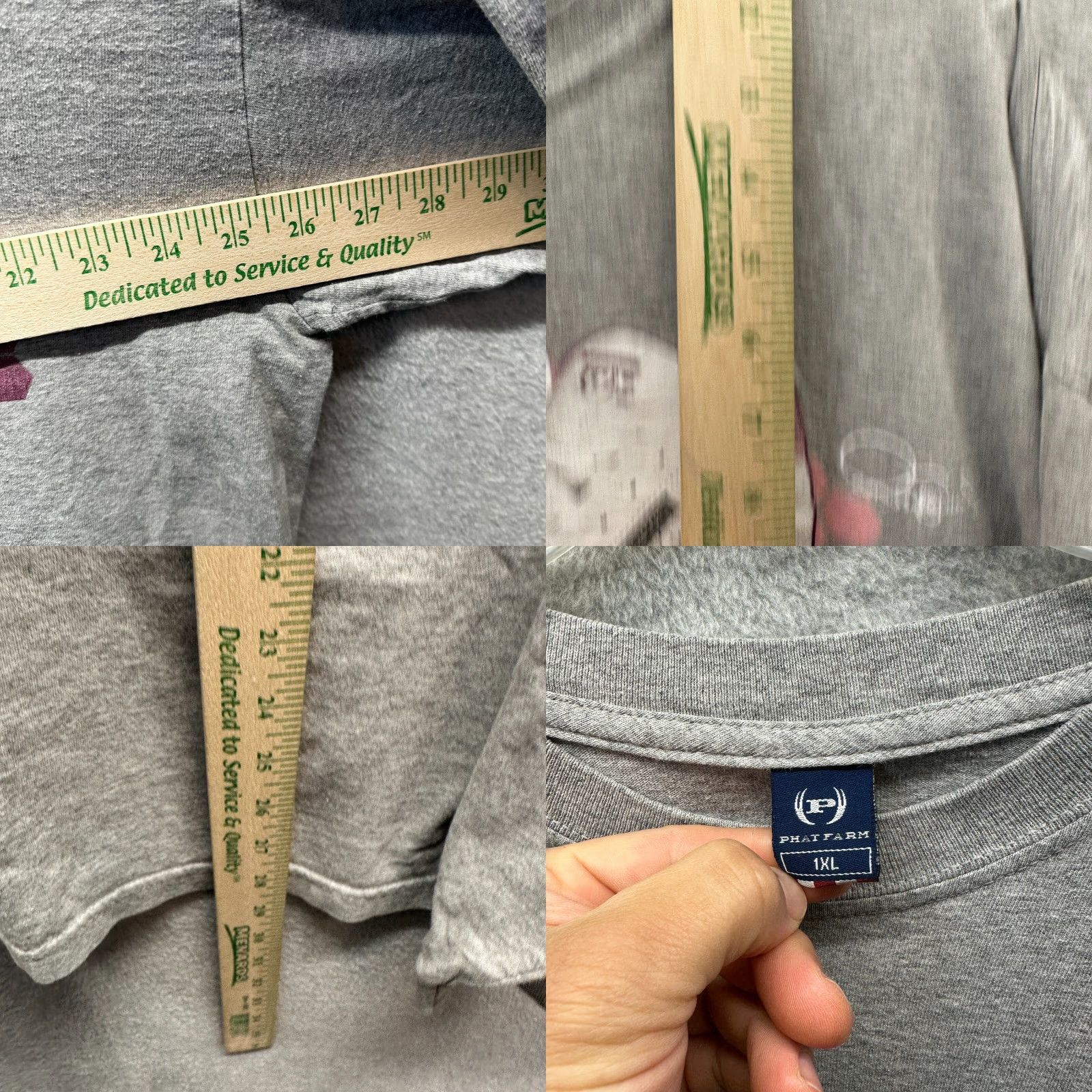 Phat Farm VINTAGE Phat Farm Shirt Womens 1X XL Gray Pink Hip Hop Rap 90s Shirt Womens XL Grey Pink 80s 90s Mens Womens Size XL / US 12-14 / IT 48-50 - 8 Thumbnail