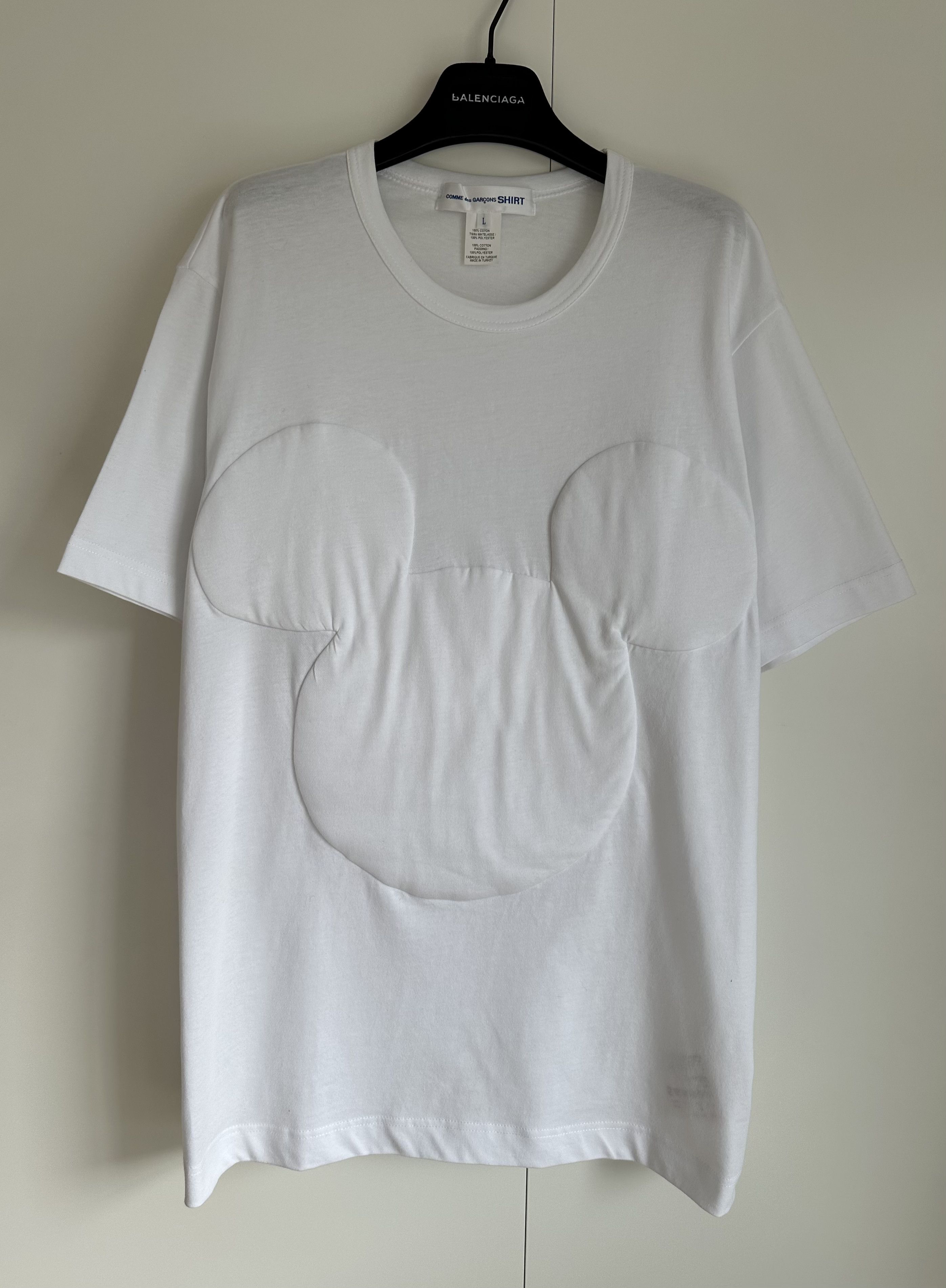 Comme des Garcons SHIRT Micky Mouse Wadded T shirt Size US L / EU 52-54 / 3 - 1 Thumbnail