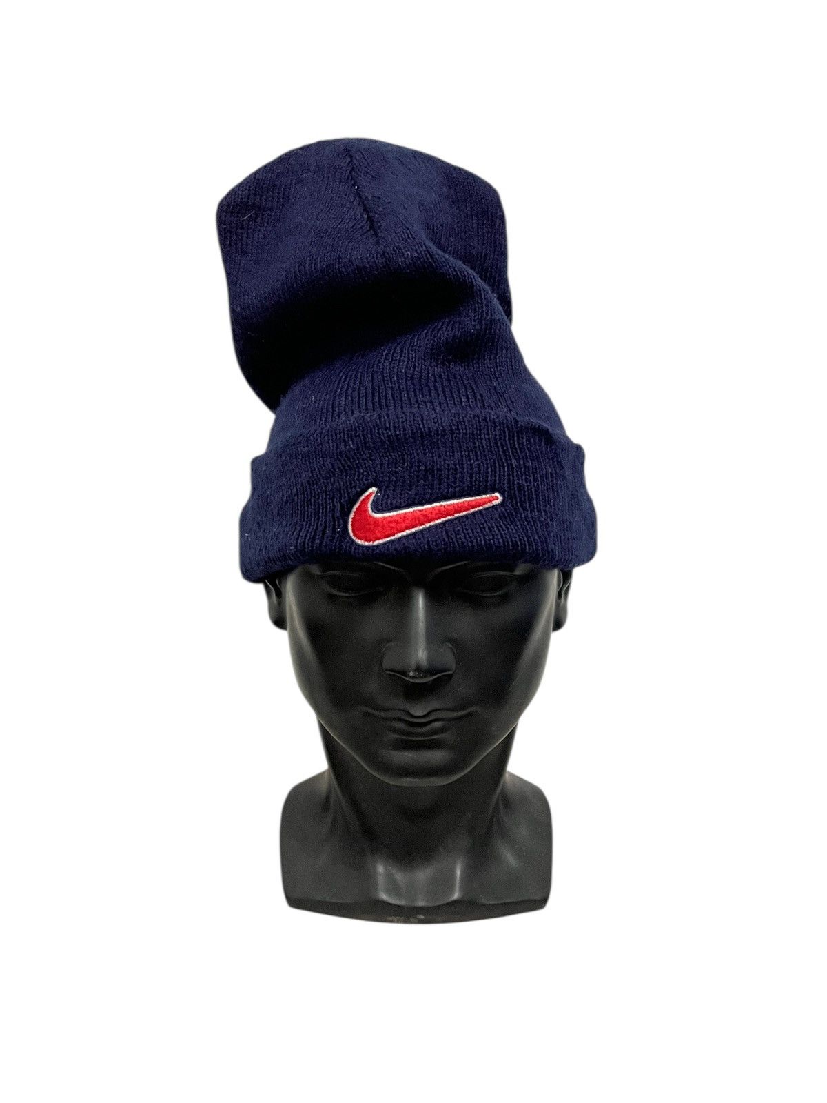 Nike Vintage Nike Swoosh Beanie Hat Size ONE SIZE - 1 Thumbnail