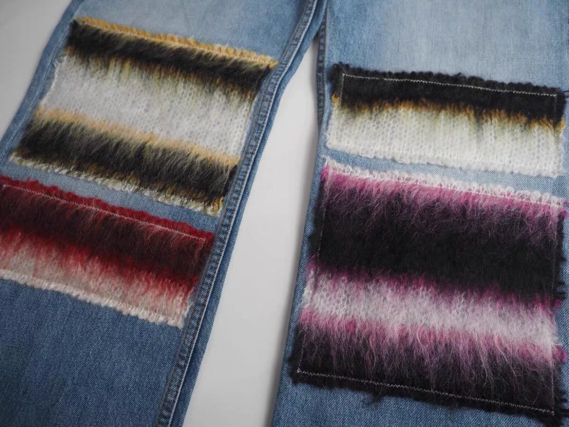 Marni Marni 22AW Mohair Patches Denim Size 30" / US 8 / IT 44 - 3 Thumbnail