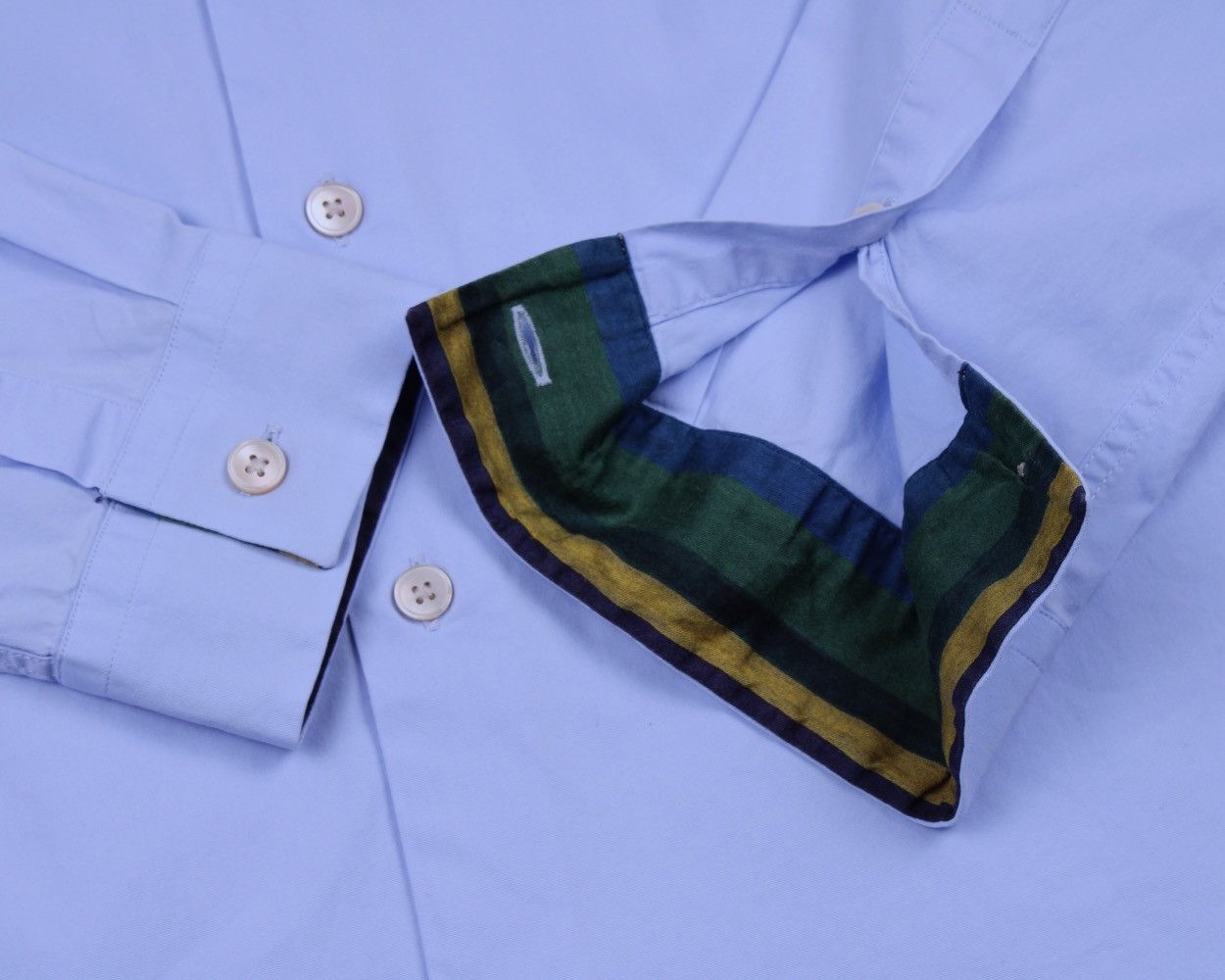 Designer × Paul Smith PAUL SMITH Blue Sky Long Sleeve Shirt Size US S / EU 44-46 / 1 - 8 Thumbnail