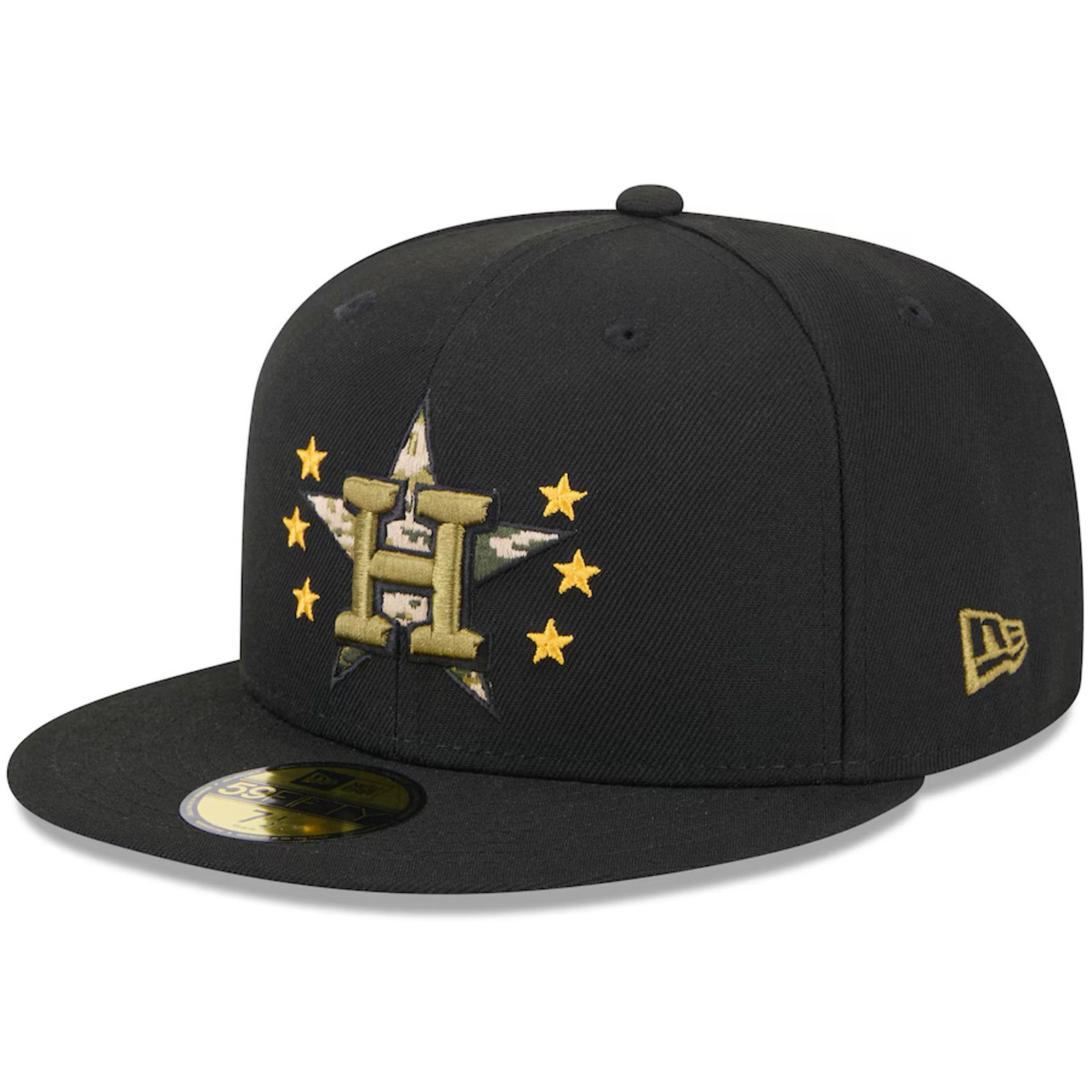 New Era Houston Astros New Era Day Camo 59FIFTY Fitted Hat 6 7/8 Size ONE SIZE - 8 Thumbnail