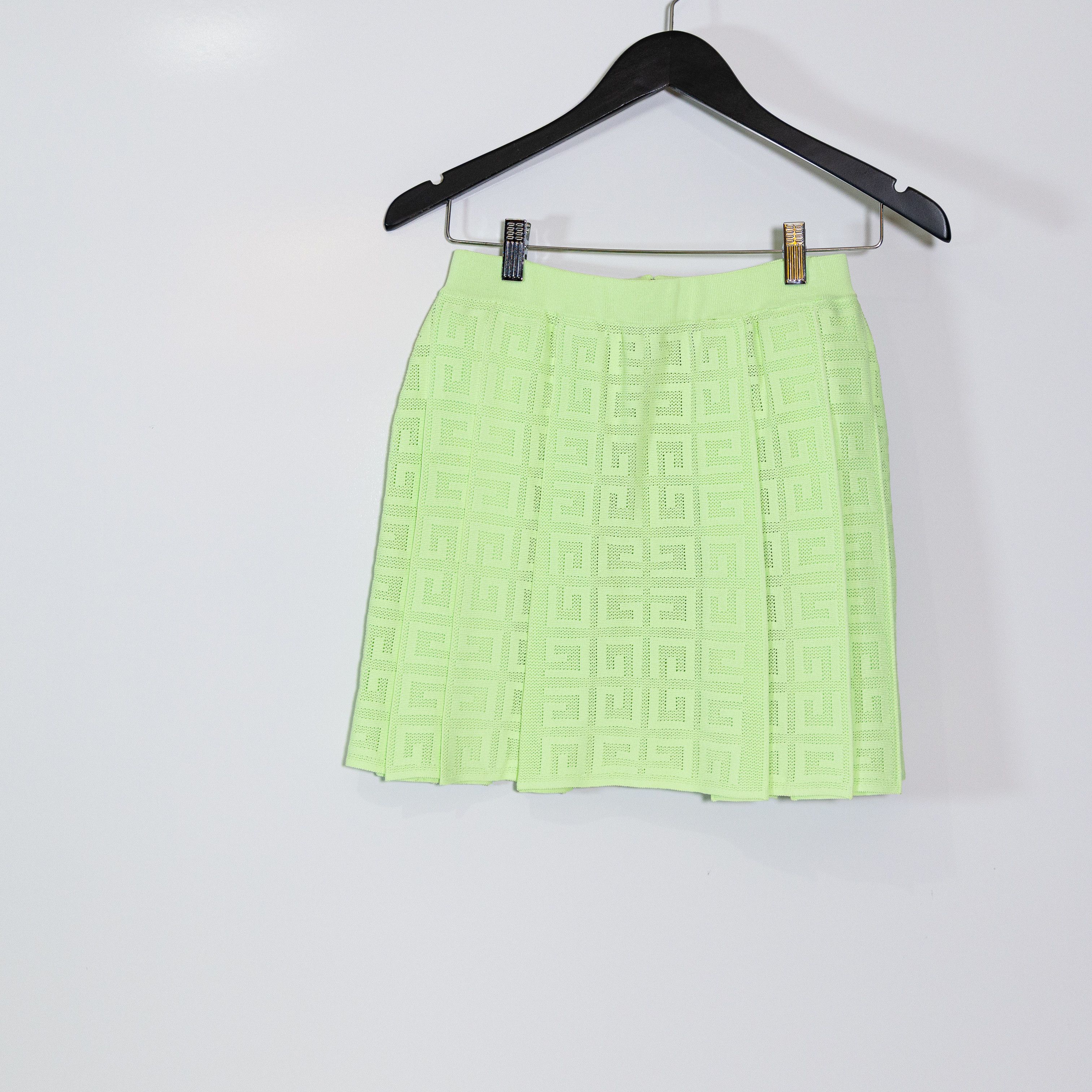 Givenchy Givenchy 4G Logo Perforated Knit Pleated Size 25" / US 0 / IT 36 - 1 Thumbnail