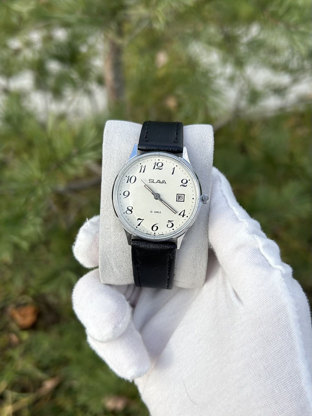 Vintage Vintage Watch Slava Made in USSR Soviet Mechanical 1980s Size ONE SIZE - 2 Thumbnail