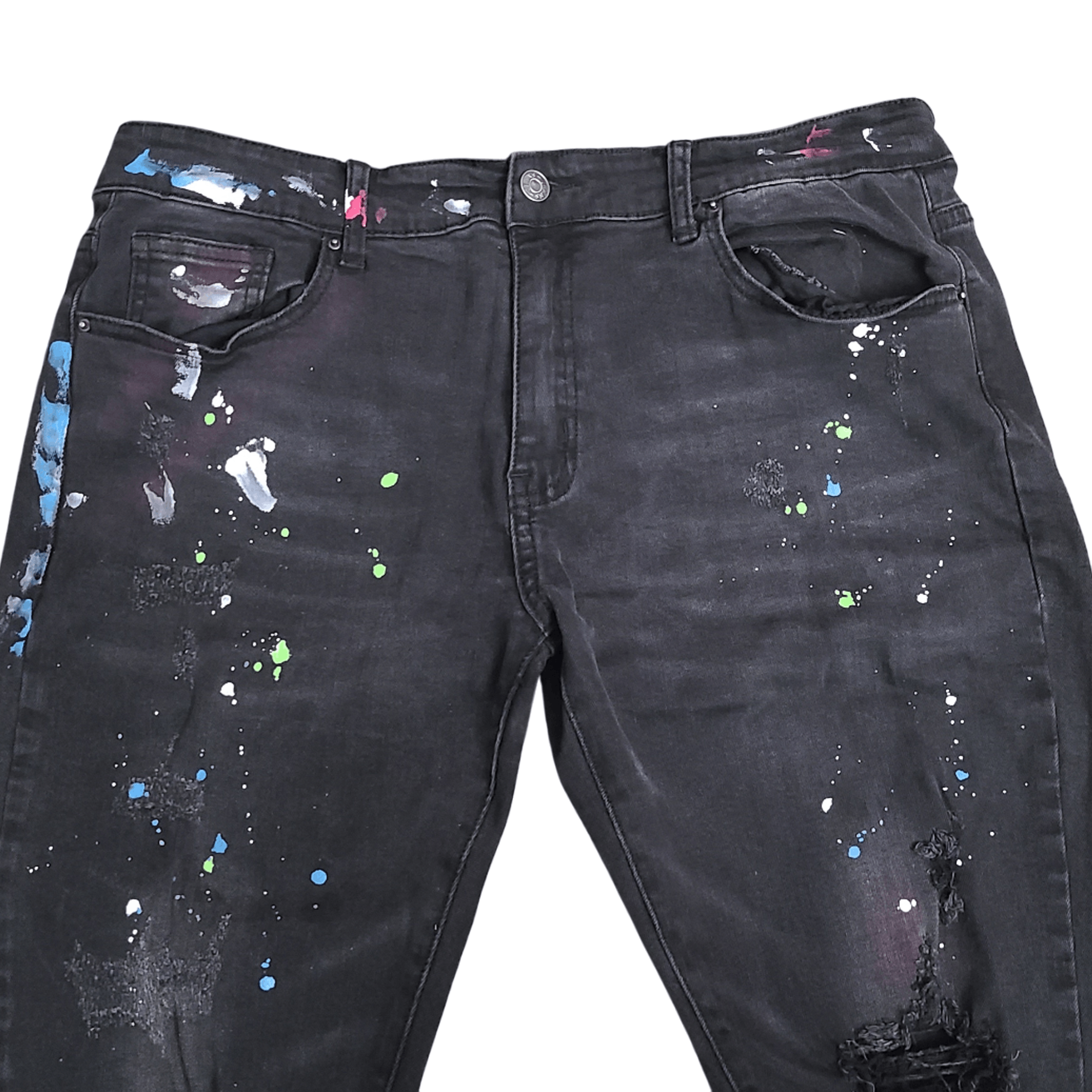 Other Distressed Punk Paint Splatter Jeans - Size: 36 Size US 36 / EU 52 - 3 Thumbnail