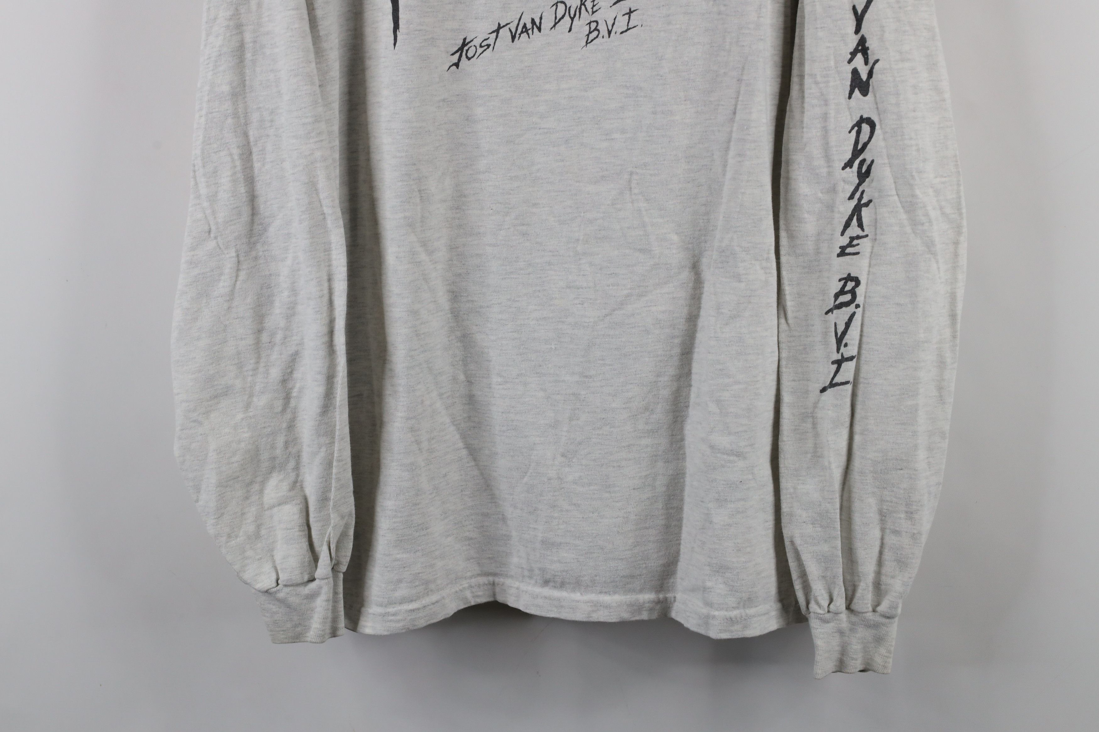 Hanes × Vintage Vintage 90s Jost Van Dyke Virgin Islands Long Sleeve T-Shirt Size US XL / EU 56 / 4 - 3 Thumbnail