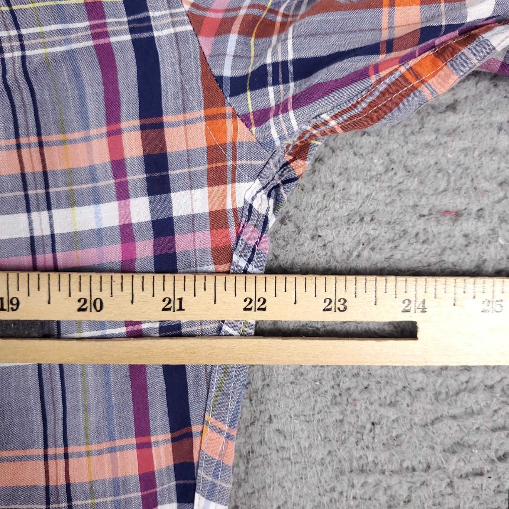 Peter Millar Peter Millar Shirt Mens Medium Blue Purple Plaid Button-Up Long Sleeve Casual Formal Business Workwear Plaid Cotton Woven Regular Color Blue Mens Size US M / EU 48-50 / 2 - 5 Thumbnail
