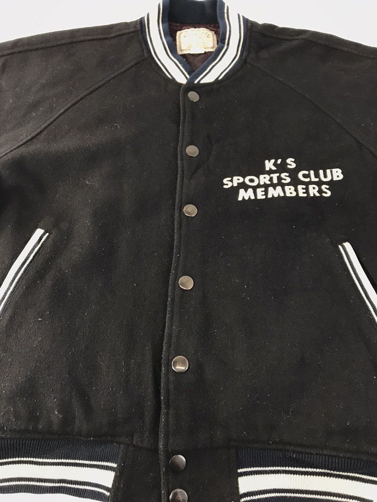 Japanese Brand Kearney House Club Member Simple Varsity Jacket Wool Sleeve Size US M / EU 48-50 / 2 - 3 Thumbnail