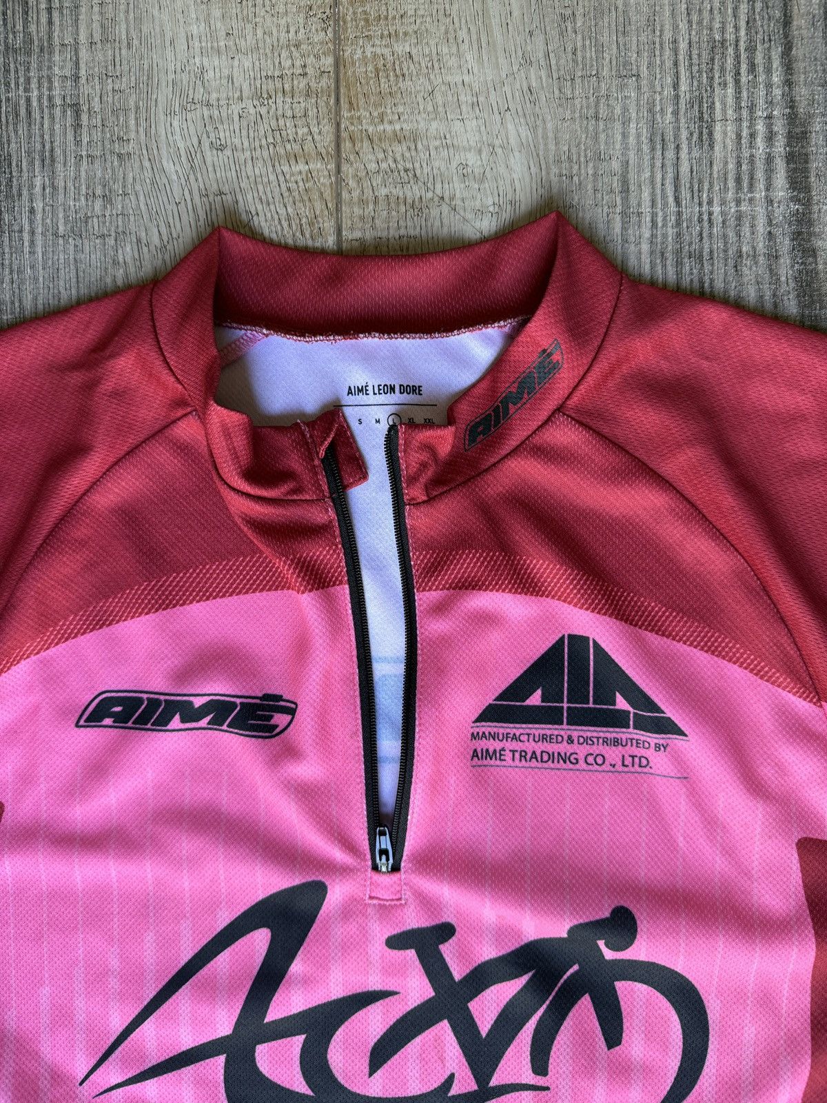 Aime Leon Dore Aime Leon Dore Cycling Jersey - Pink Size US L / EU 52-54 / 3 - 2 Thumbnail