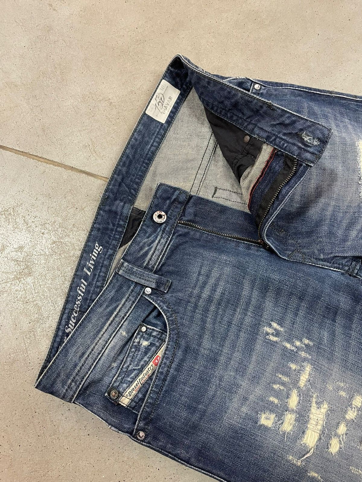 Diesel Vintage Diesel Distressed Denim Jeans Size US 32 / EU 48 - 6 Thumbnail