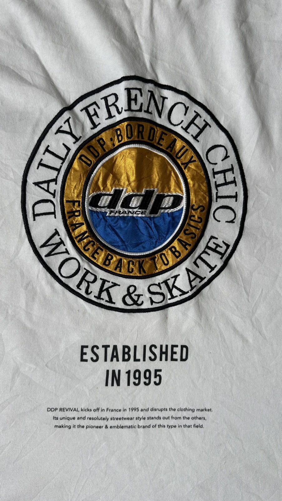 Japanese Brand VINTAGE DDP FRANCE SKATE LONG SLEEVE TEE Size US XL / EU 56 / 4 - 7 Thumbnail