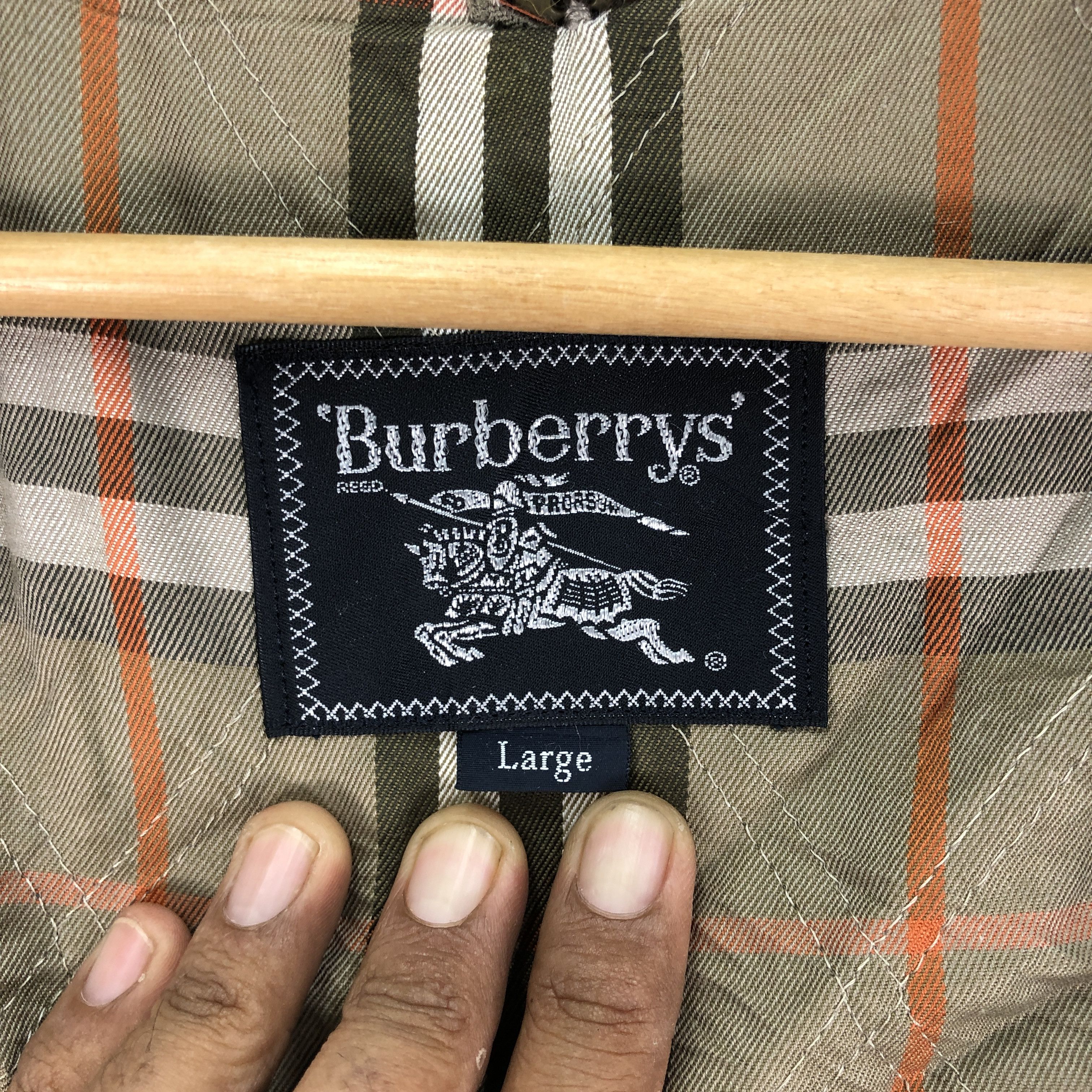 Burberry × Vintage Vintage 90s Burberry Hoodie Faded Zipper Jackets Size US L / EU 52-54 / 3 - 7 Thumbnail
