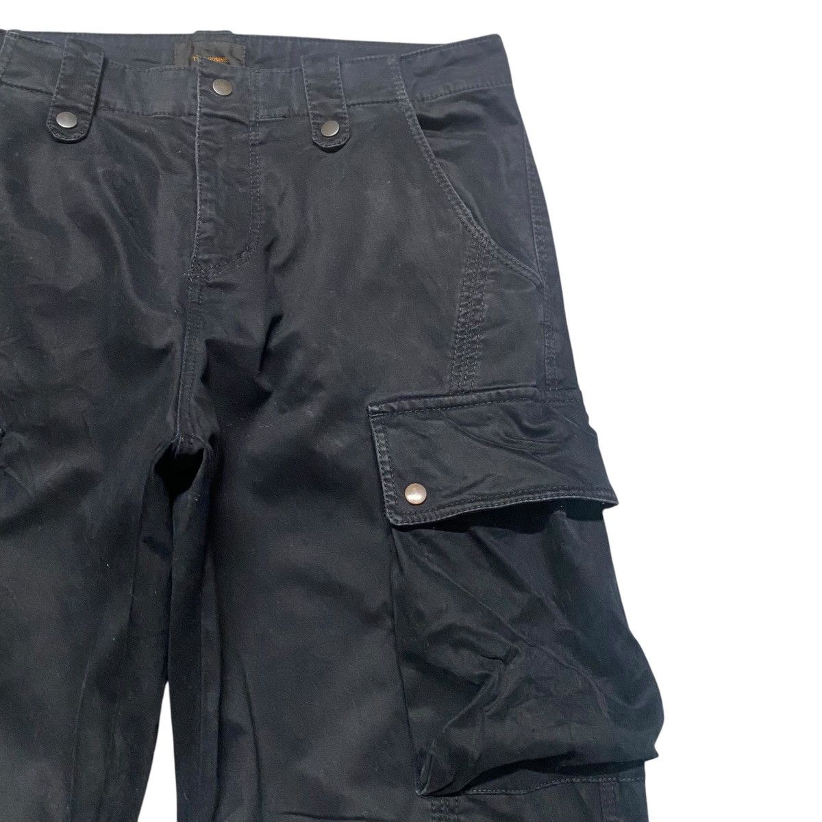 Tete Homme TETE HOMME Black Moleskin Bondage Cargo Pants Size US 32 / EU 48 - 5 Thumbnail
