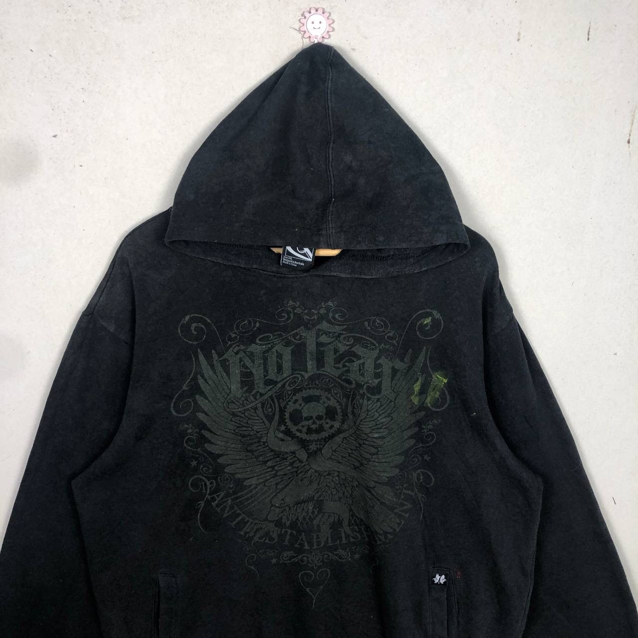 Affliction × No Fear Vintage No Fear Skateboard Skull Eagle Print Trash Hoodie Size US XXL / EU 58 / 5 - 3 Thumbnail