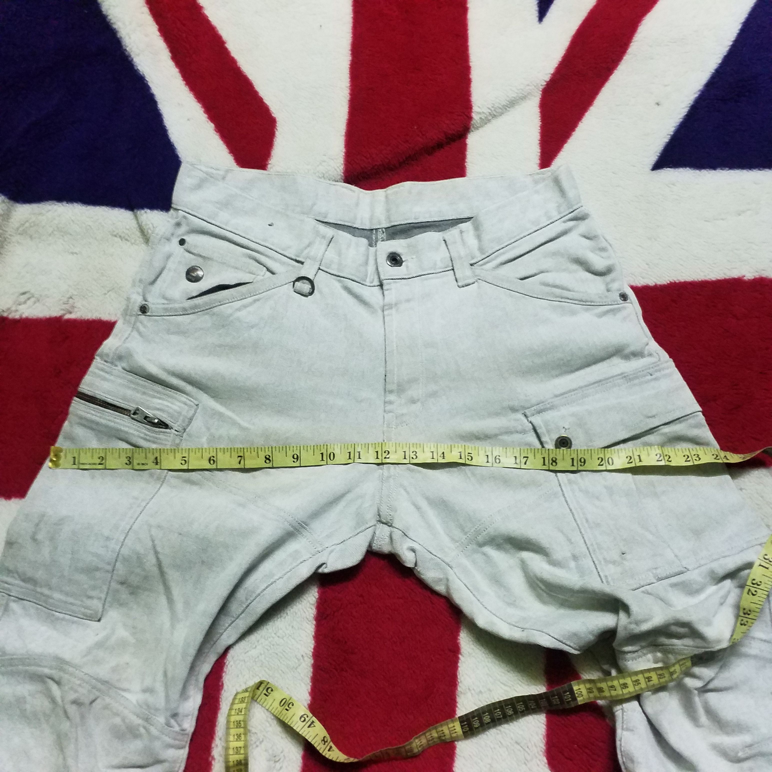 Japanese Brand ELASTIC JEANS CARGO Size US 33 - 4 Thumbnail