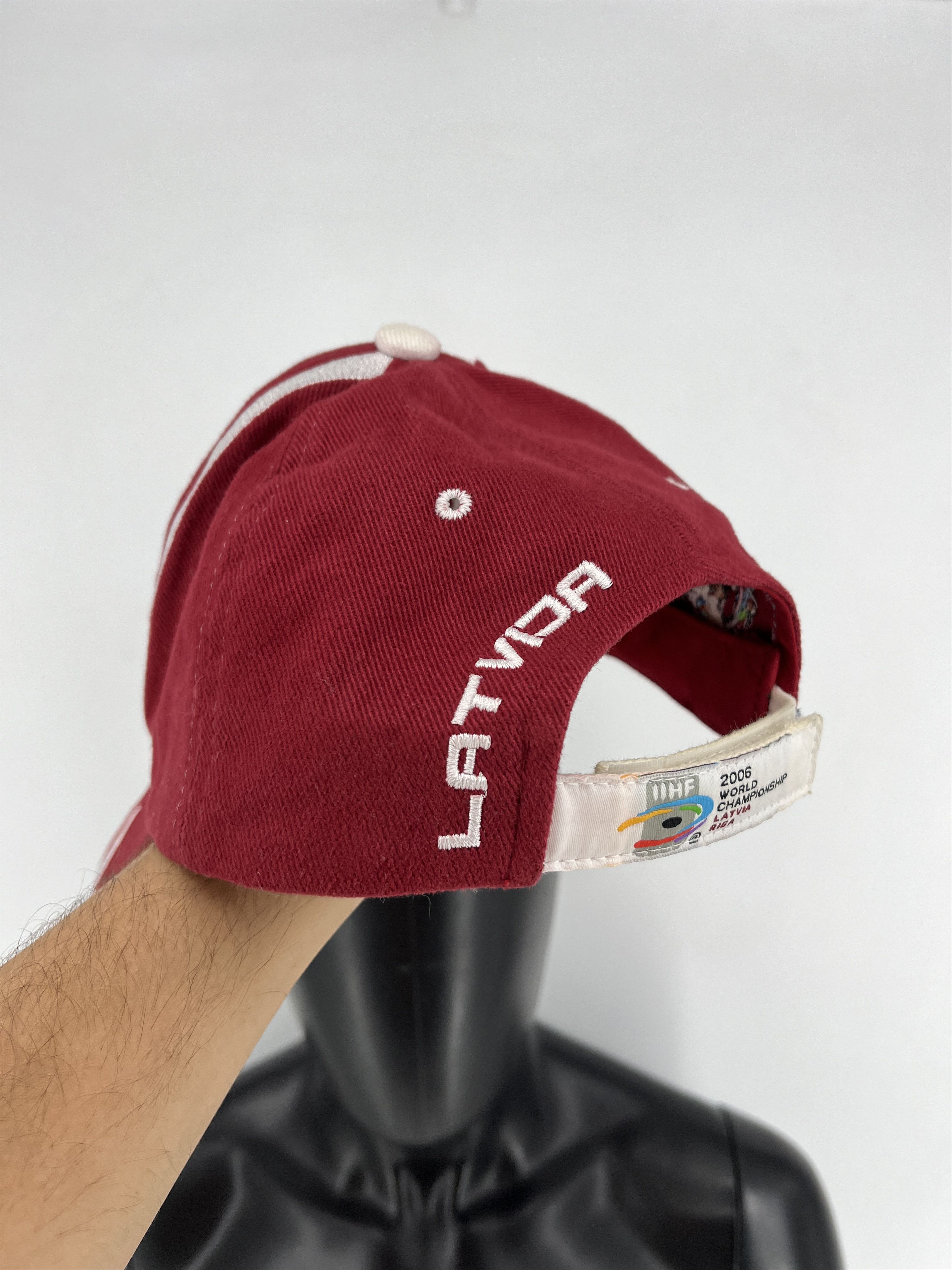 NHL Vintage Cap 2006 IIHF World Championship Hockey Latvia Size ONE SIZE - 6 Thumbnail