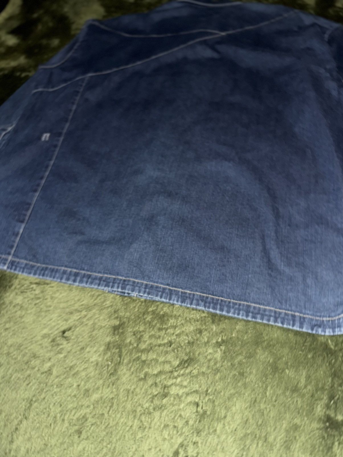 Sean John [5XL] Sean John Panel Cut Denim Shirt Size US XXL / EU 58 / 5 - 10 Thumbnail
