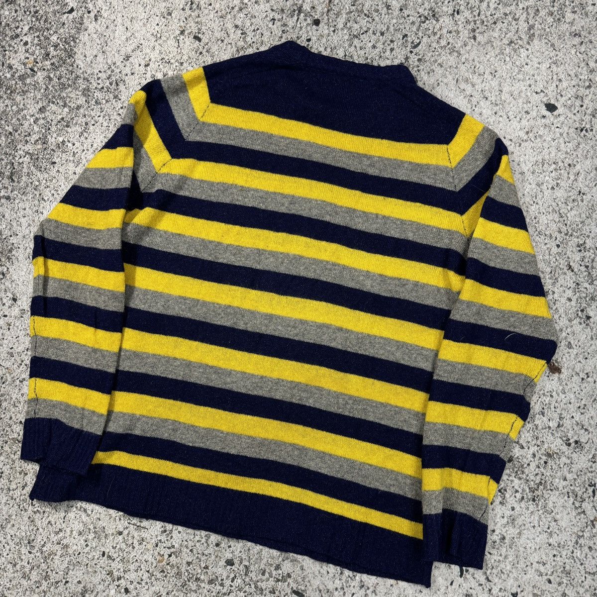 Raf by Raf Simons Raf by Raf Simons Striped Wool Sweater Size US XL / EU 56 / 4 - 14 Thumbnail