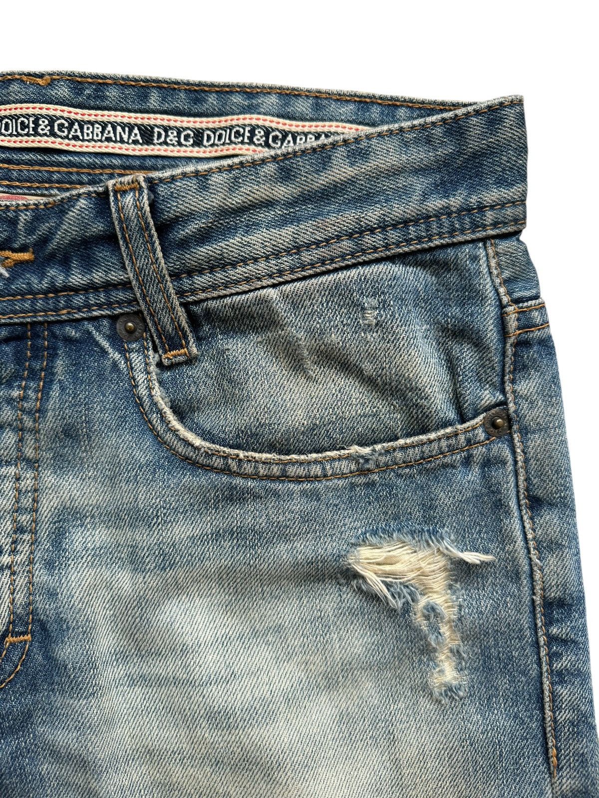 Dolce & Gabbana Vintage Dolce & Gabbana Distressed Ripped Shorts Jeans Size US 30 / EU 46 - 8 Thumbnail