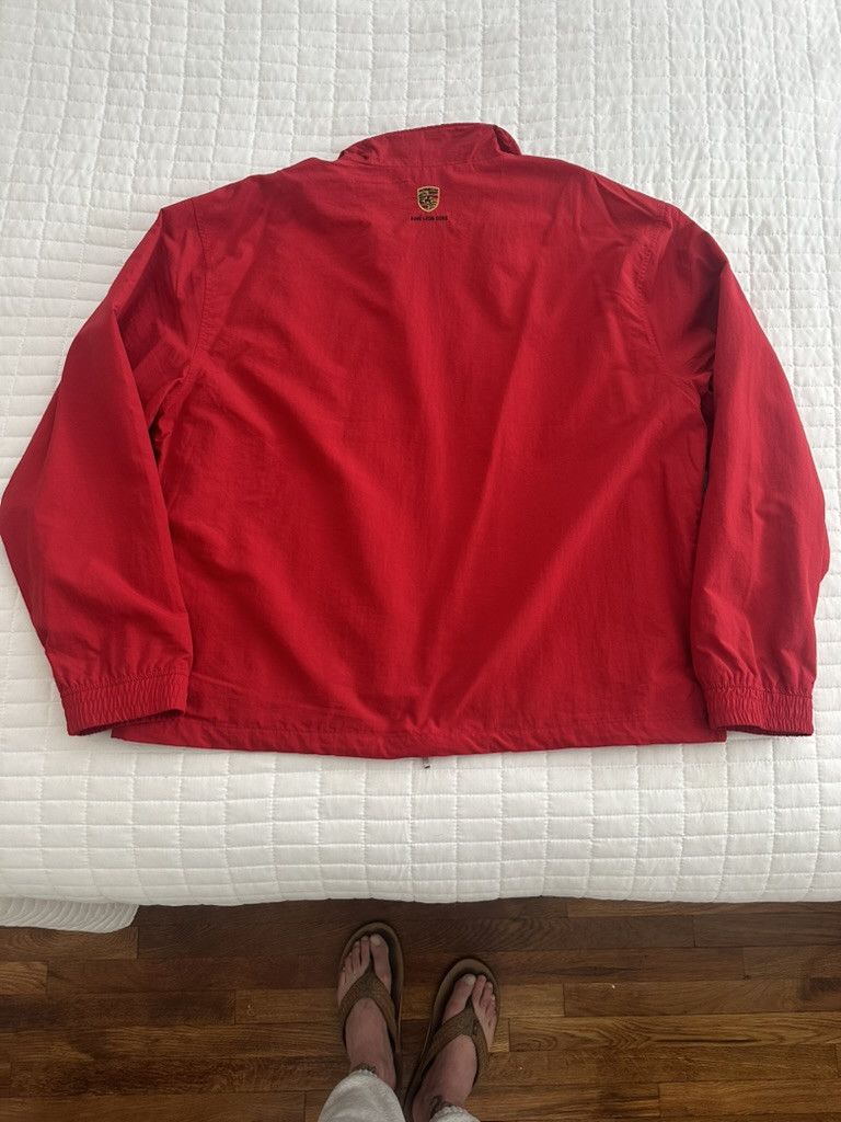 Aime Leon Dore × Porsche Design Aime Leon Dore Porsche Nylon Track Jacket Men’s Tango Red Size US XL / EU 56 / 4 - 13 Thumbnail