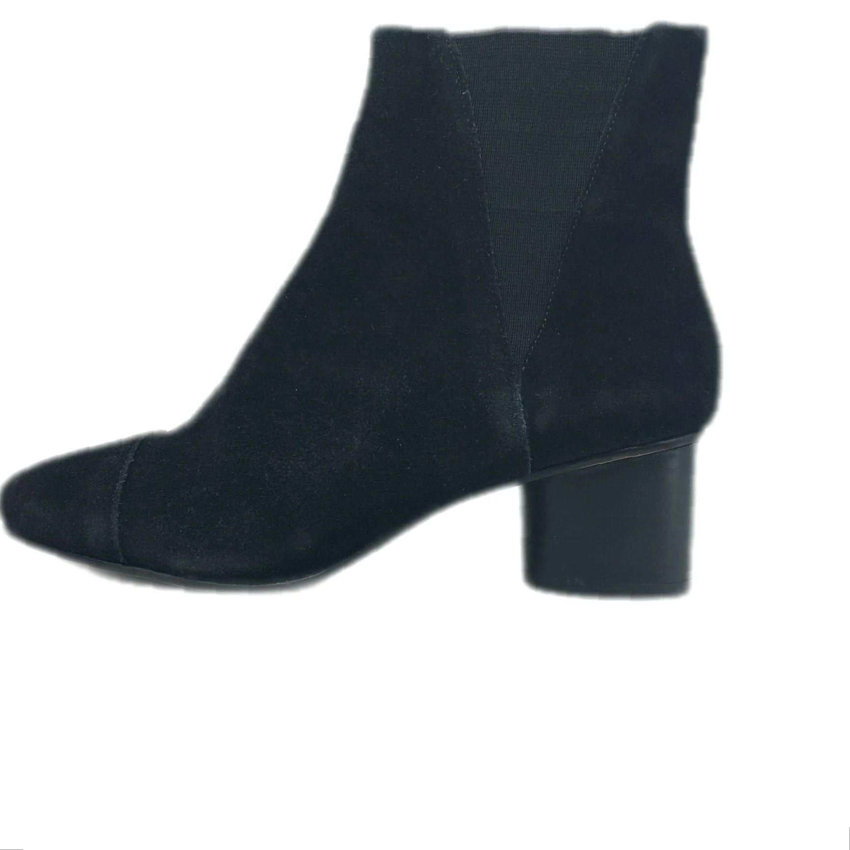 Rebecca Minkoff VINTAGE Rebecca Minkoff Women's Bootie Shoes Size 7M Black Suede Round Toe Ankle Block Heel Size US 9 / IT 39 - 3 Thumbnail