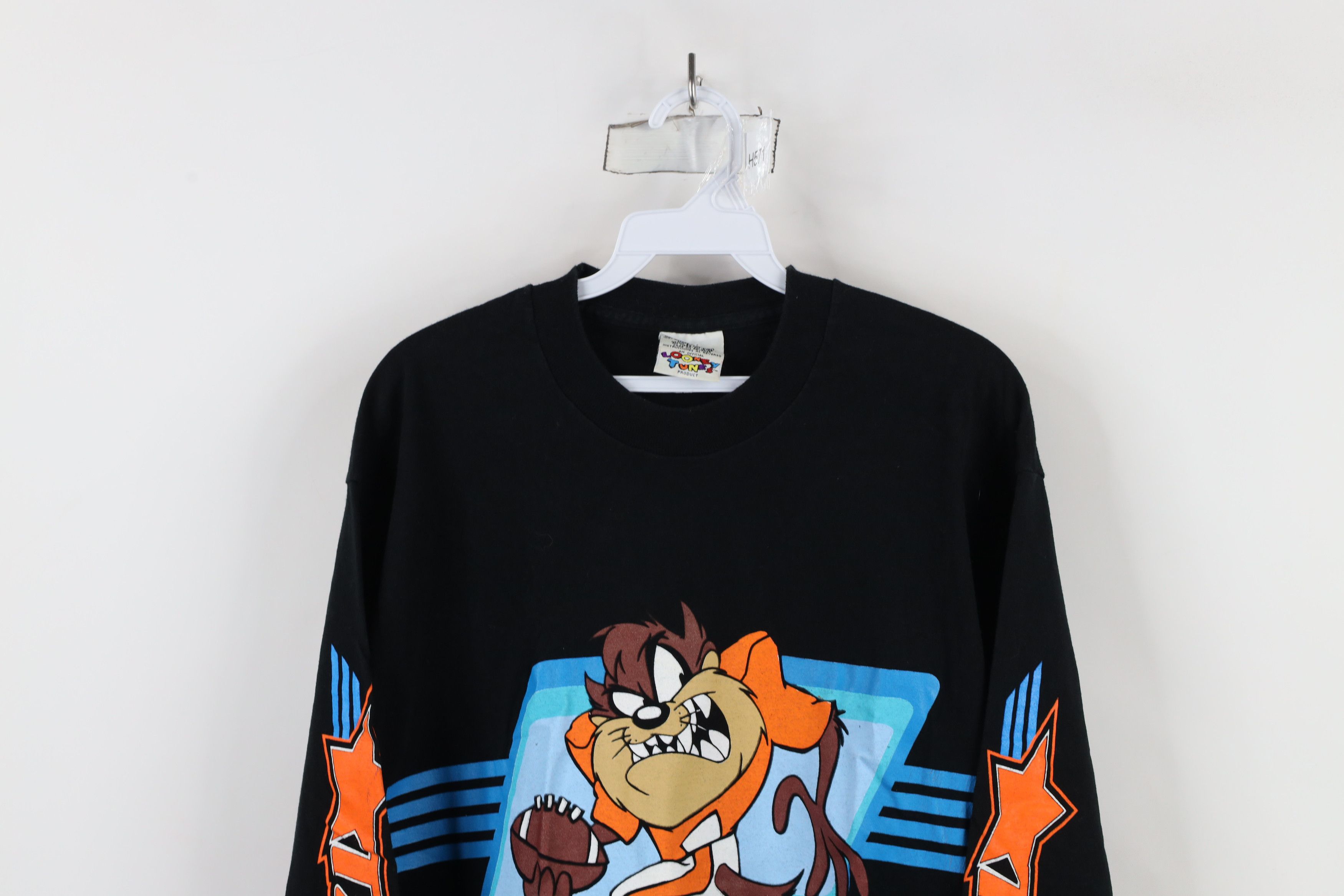 Vintage Vintage 90s Looney Tunes Football Long Sleeve T-Shirt USA Size US M / EU 48-50 / 2 - 2 Thumbnail