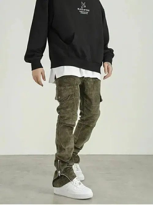 Creep flared faded skate cargo pants Size US 32 / EU 48 - 2 Thumbnail