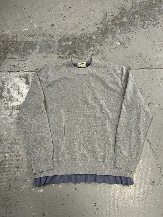 Acne Studios SS2014 Acne Studios Grey Layered Sweater Size US S / EU 44-46 / 1 - 5 Thumbnail