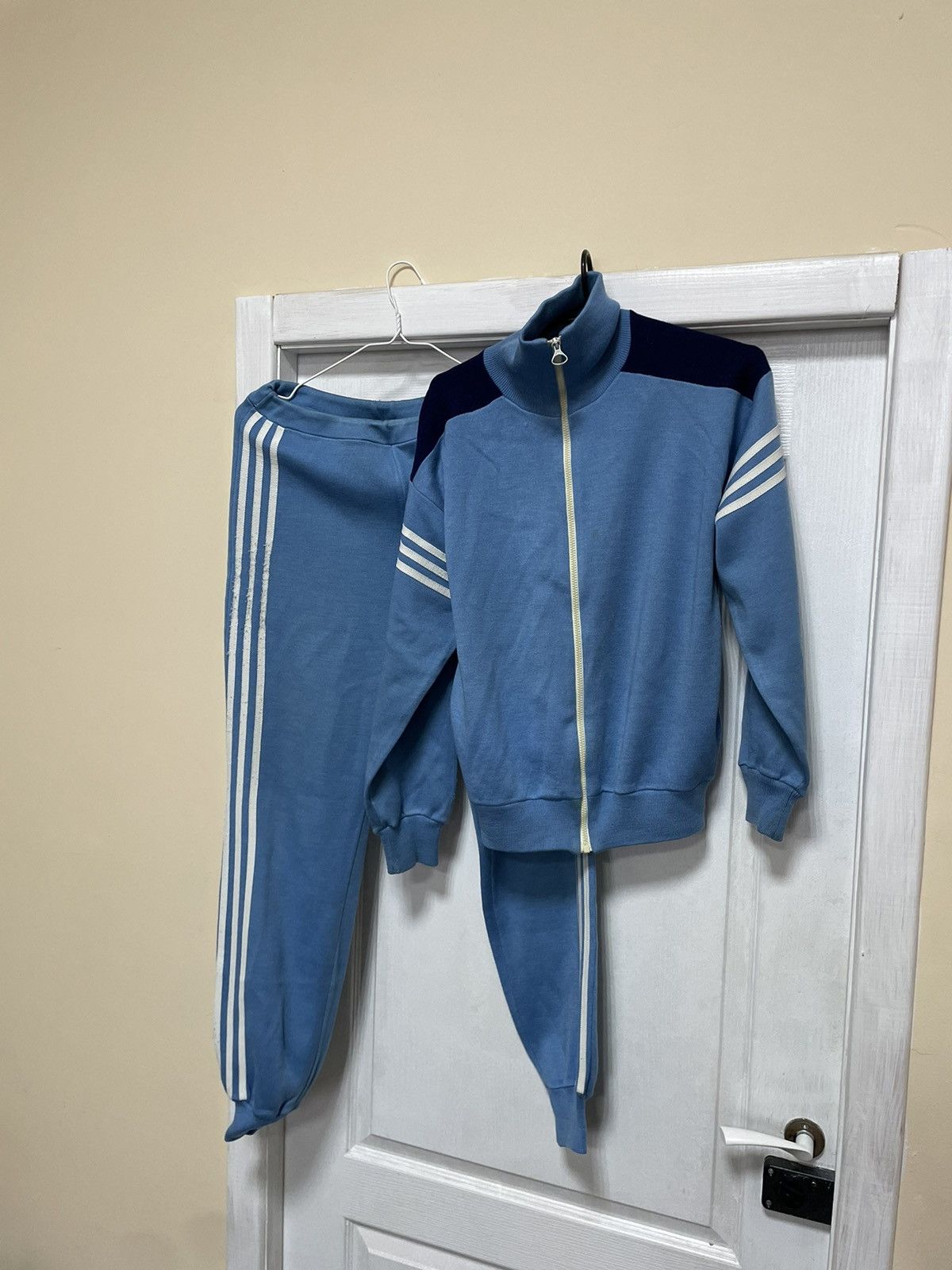 Adidas × Gosha Rubchinskiy Rare 1970s Adidas West Germany Track Suit Jacket pant ussr Size 36S - 1 Thumbnail