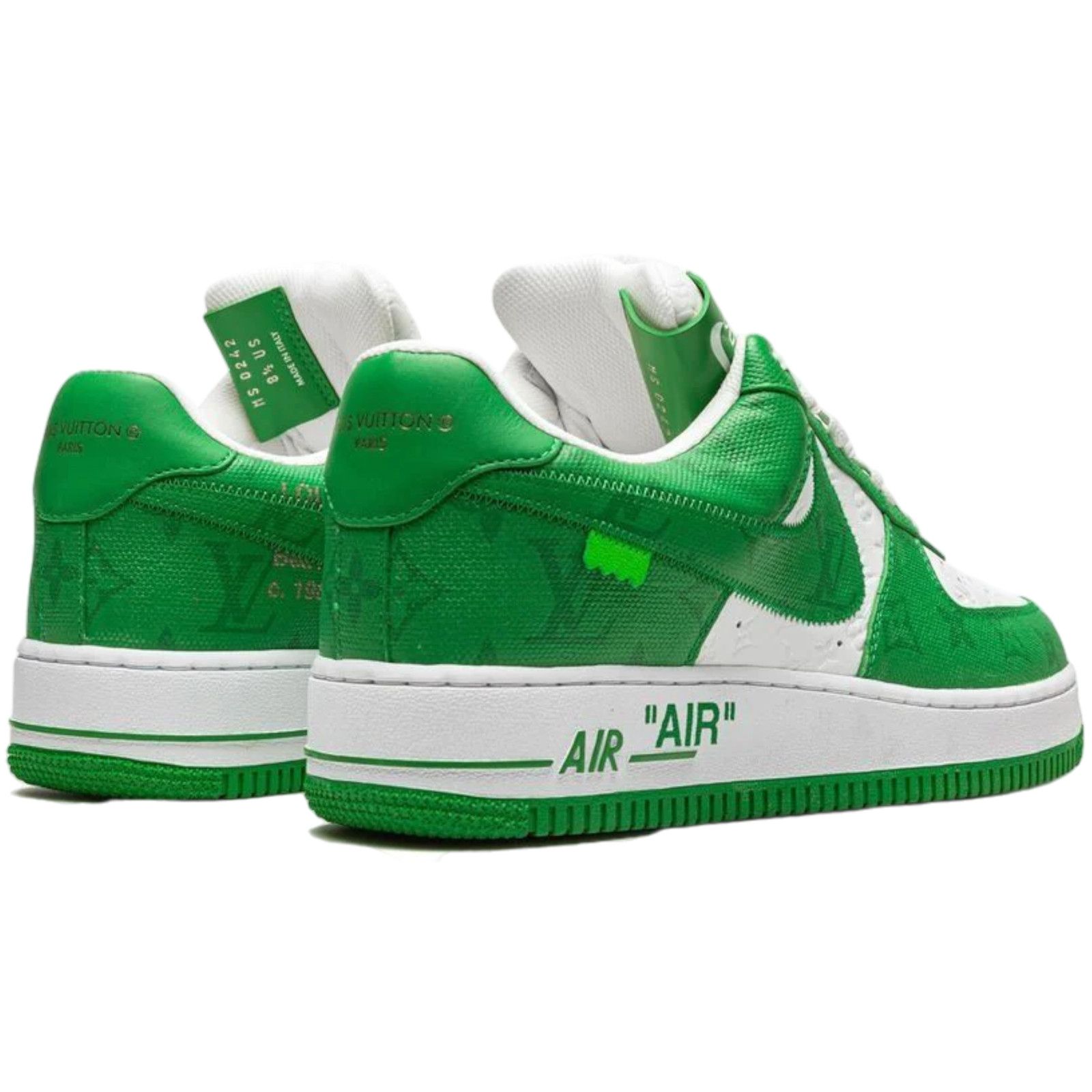 Nike LOUIS VUITTON x NIKE AIR FORCE 1 GREEN Size US 7 / EU 40 - 4 Thumbnail