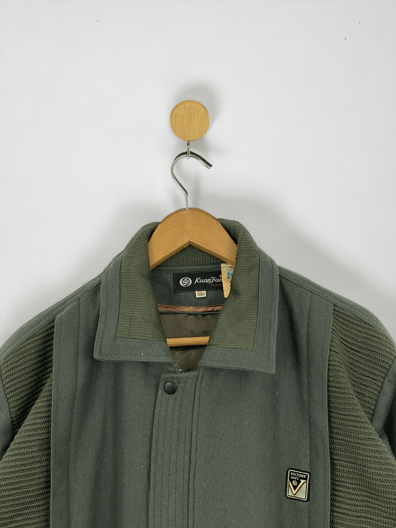 Japanese Brand Vintage Japanese Brand Zipper Up Wool Jacket JA0039 Size US XXL / EU 58 / 5 - 2 Thumbnail