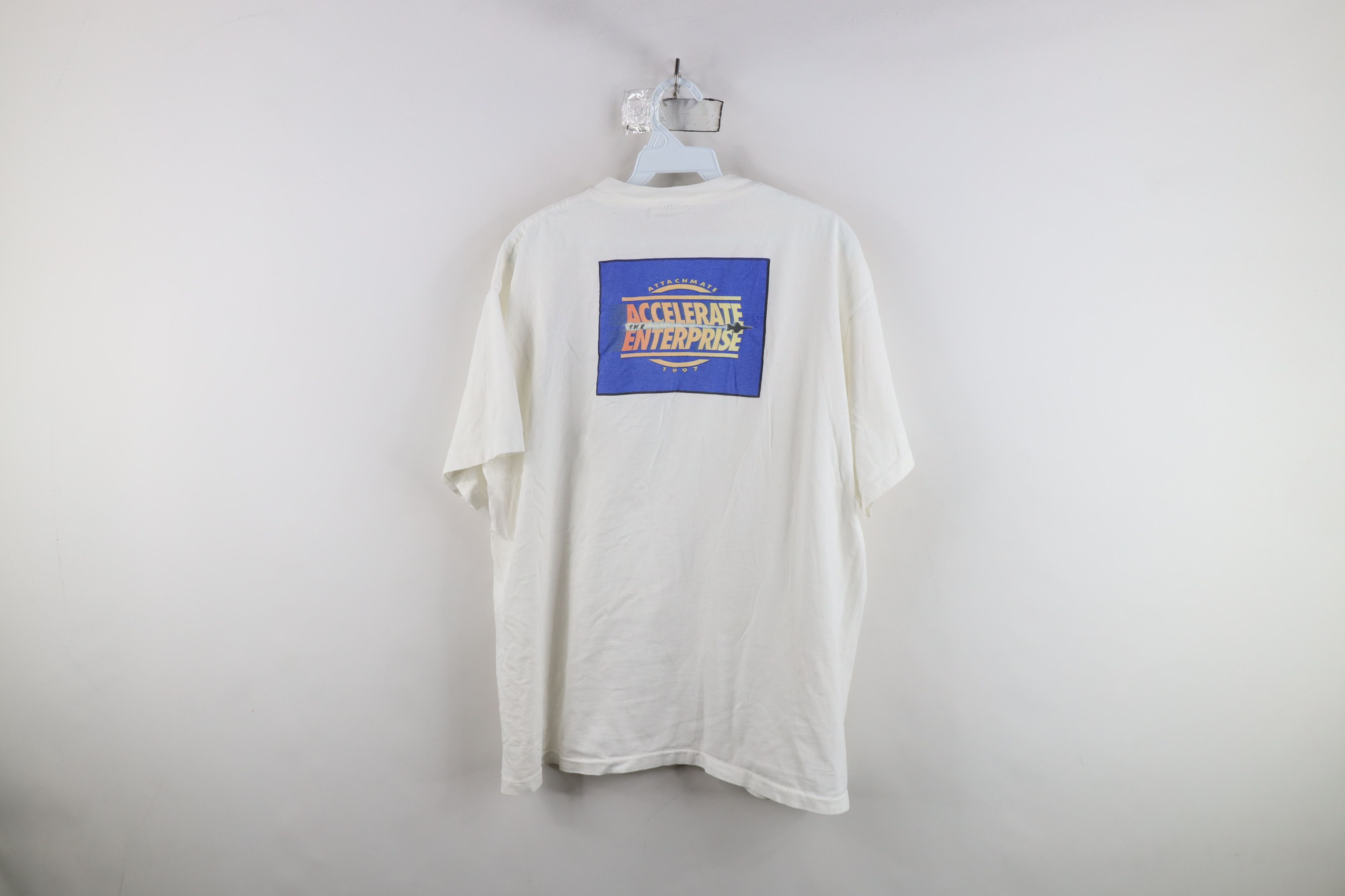 Vintage Vintage 90s Streetwear Attachmate Software T-Shirt White Size US XL / EU 56 / 4 - 10 Thumbnail
