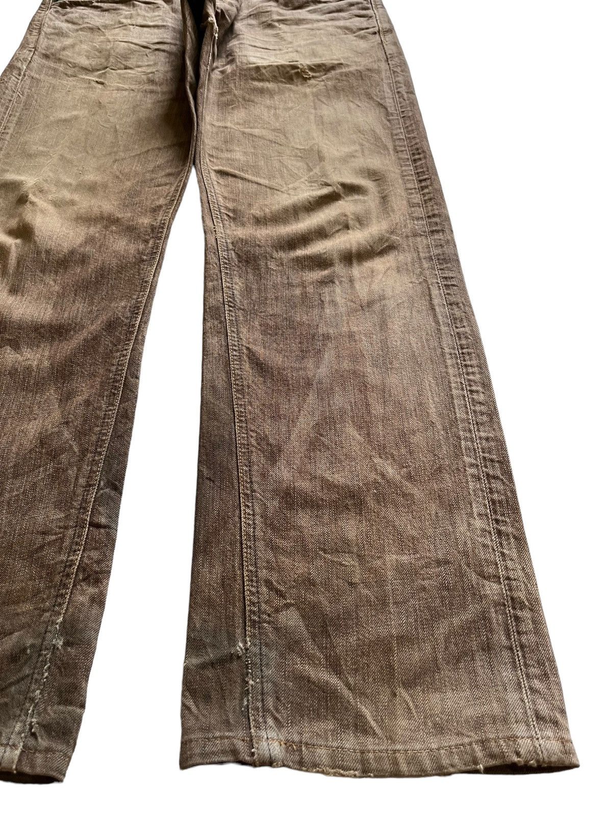 Edwin Vintage Japanese Edwin Rusty Wash Distressed Baggy Jeans Size US 35 - 7 Thumbnail