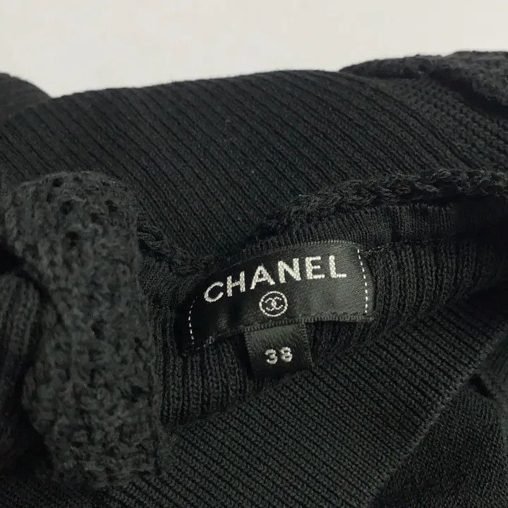 Chanel Chanel Casual Black Knitted Sweater Size M / US 6-8 / IT 42-44 - 3 Thumbnail