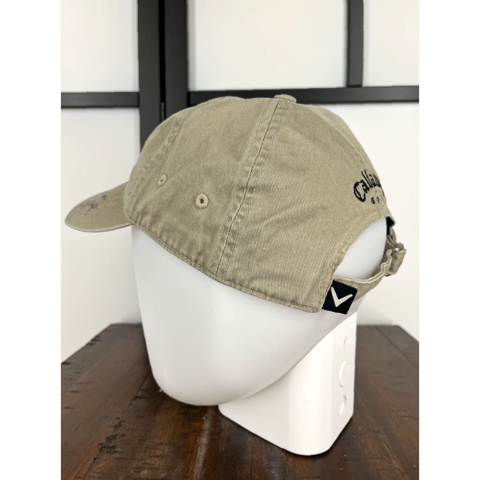 Callaway Callaway Golf Hat Cap Strap Back Mens Green Embroidered 100% Cotton Adjustable Lightweight Logo Hat/Cap Size ONE SIZE - 5 Thumbnail