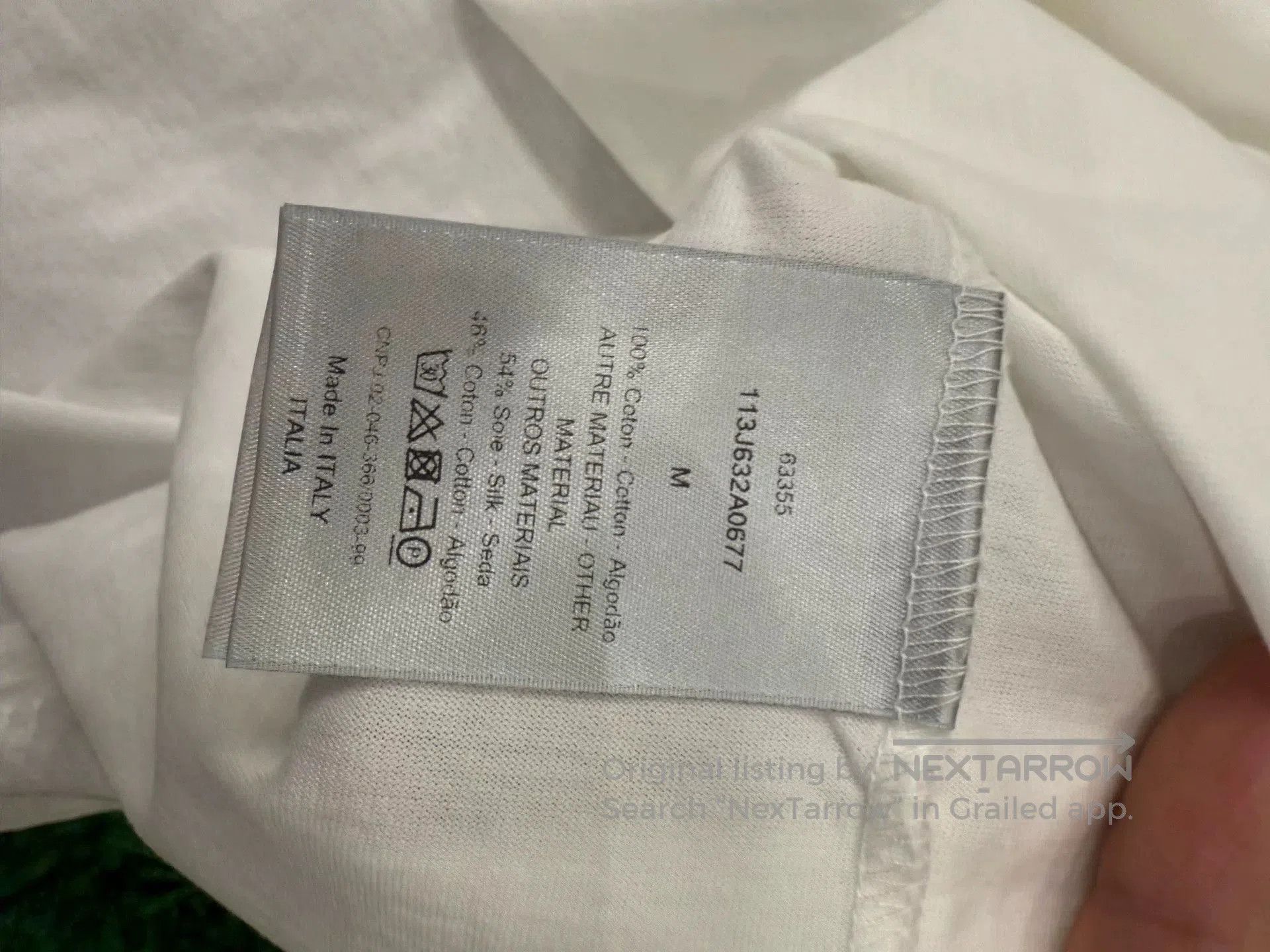 Dior DIOR Solid Letter Jacquard Short-Sleeve T-Shirt. Size US M / EU 48-50 / 2 - 6 Thumbnail