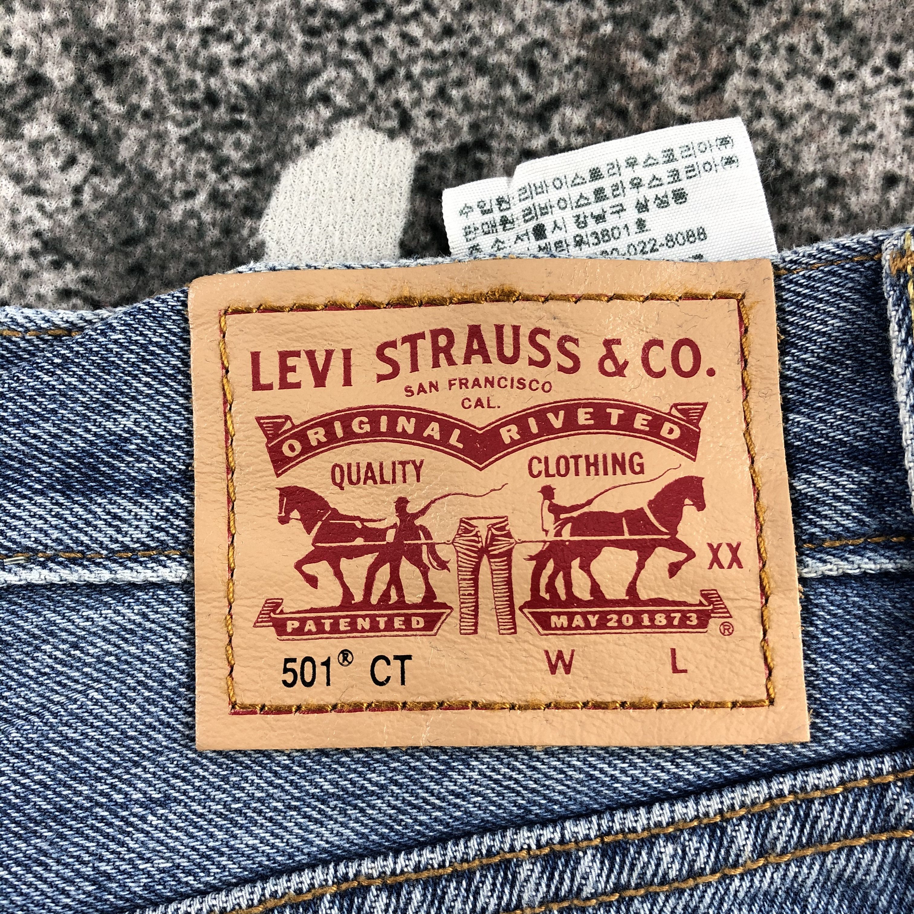 Levi's Levis 501 Jeans Distressed Denim KJ1012 Size US 28 / EU 44 - 5 Thumbnail