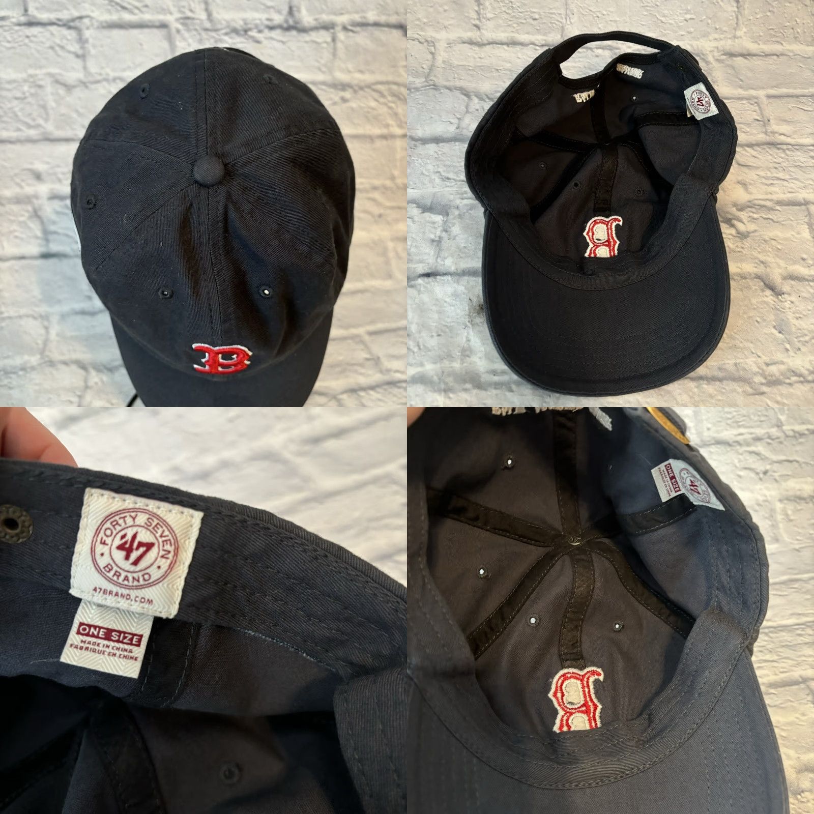 MLB VINTAGE Boston Red Sox Baseball Cap Hat MLB Jimmy Fund Cancer Institute RARE Size ONE SIZE - 8 Thumbnail