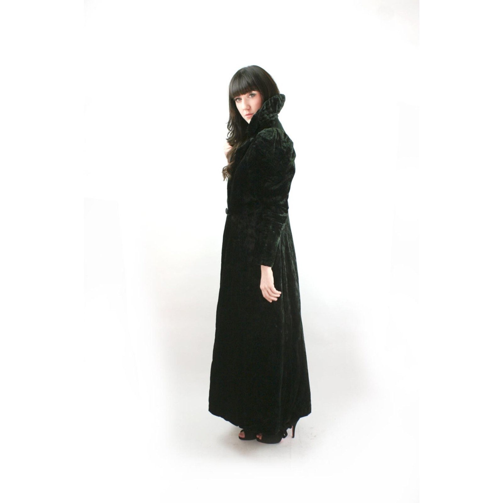 Other Vtg Elizabethian GOTHIC Princess Puff Shoulder MAXI COAT XS Size XS / US 0-2 / IT 36-38 - 3 Thumbnail