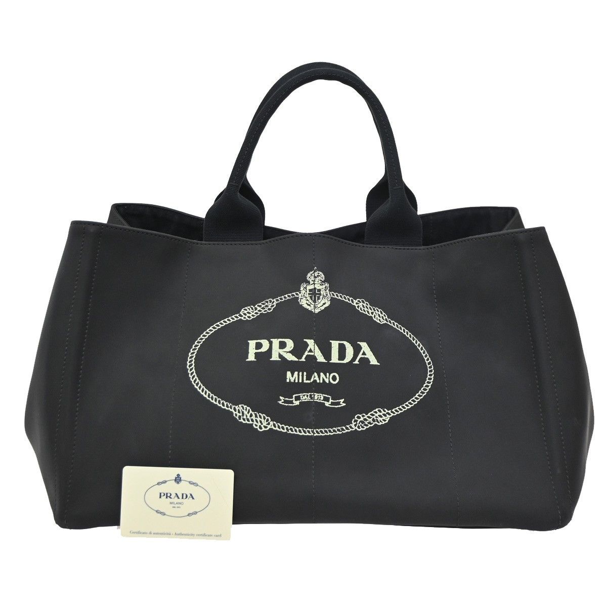 Prada Prada Canapa Convertible Tote Canvas Size ONE SIZE - 1 Thumbnail