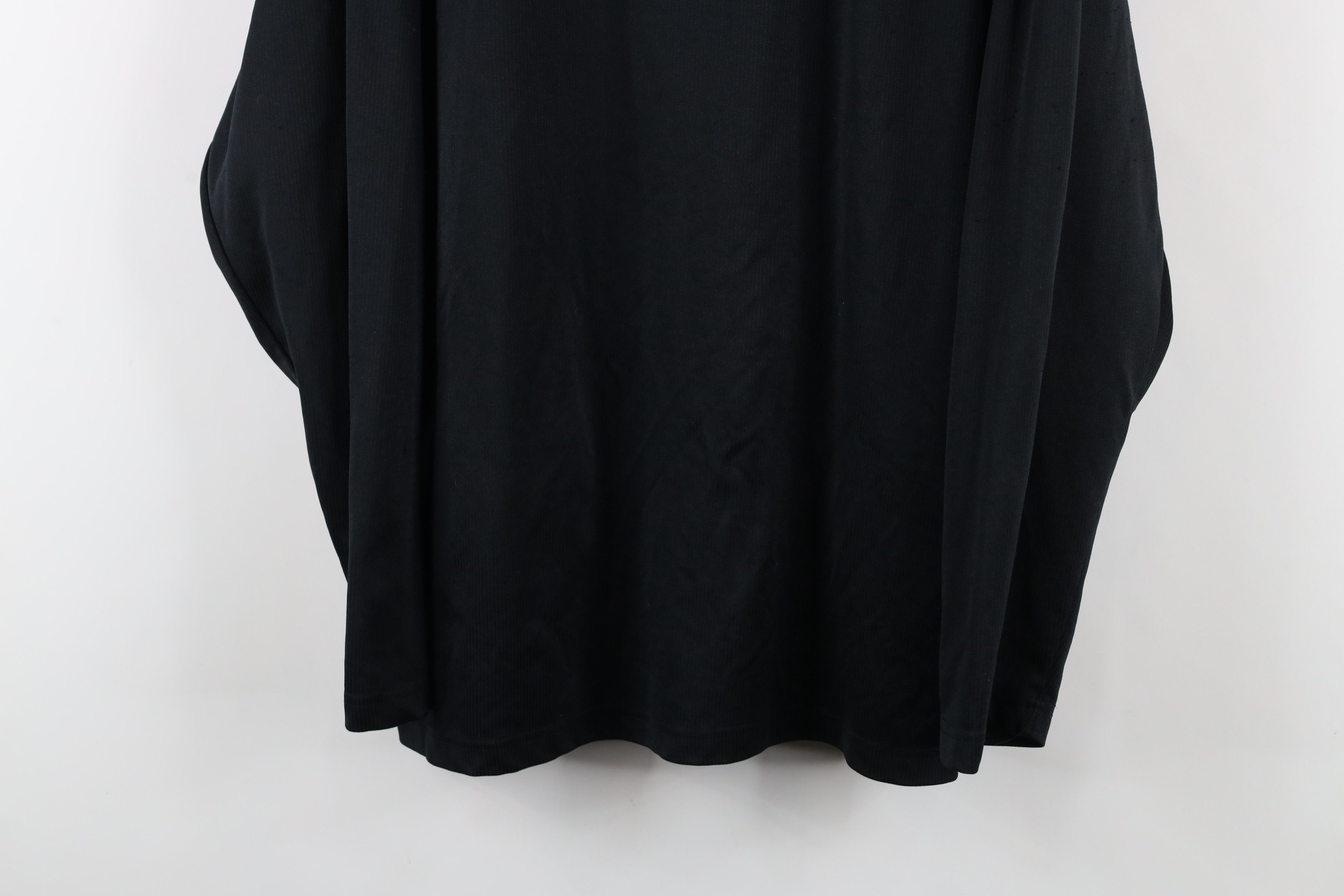 Nike × Vintage Vintage Nike Mini Swoosh Knit Long Sleeve T-Shirt Black Size US XL / EU 56 / 4 - 3 Thumbnail