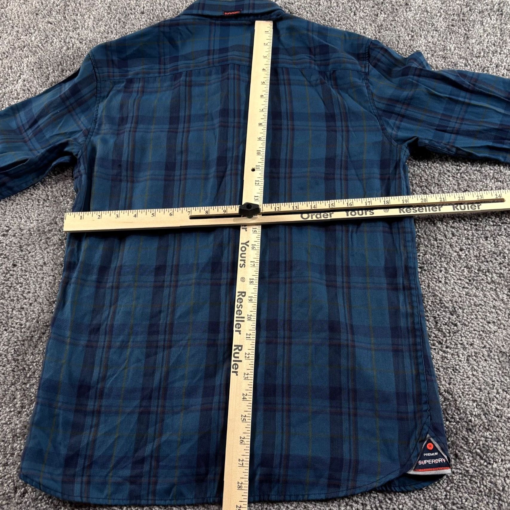 Superdry VINTAGE Superdry Shirt Mens L Blue Plaid Flannel Button Down Lumberjack Size US L / EU 52-54 / 3 - 6 Thumbnail