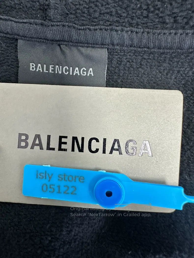 Balenciaga Balenciaga Hooded Patch Zipper Long Sleeve Sweatshirt Size US L / EU 52-54 / 3 - 4 Thumbnail