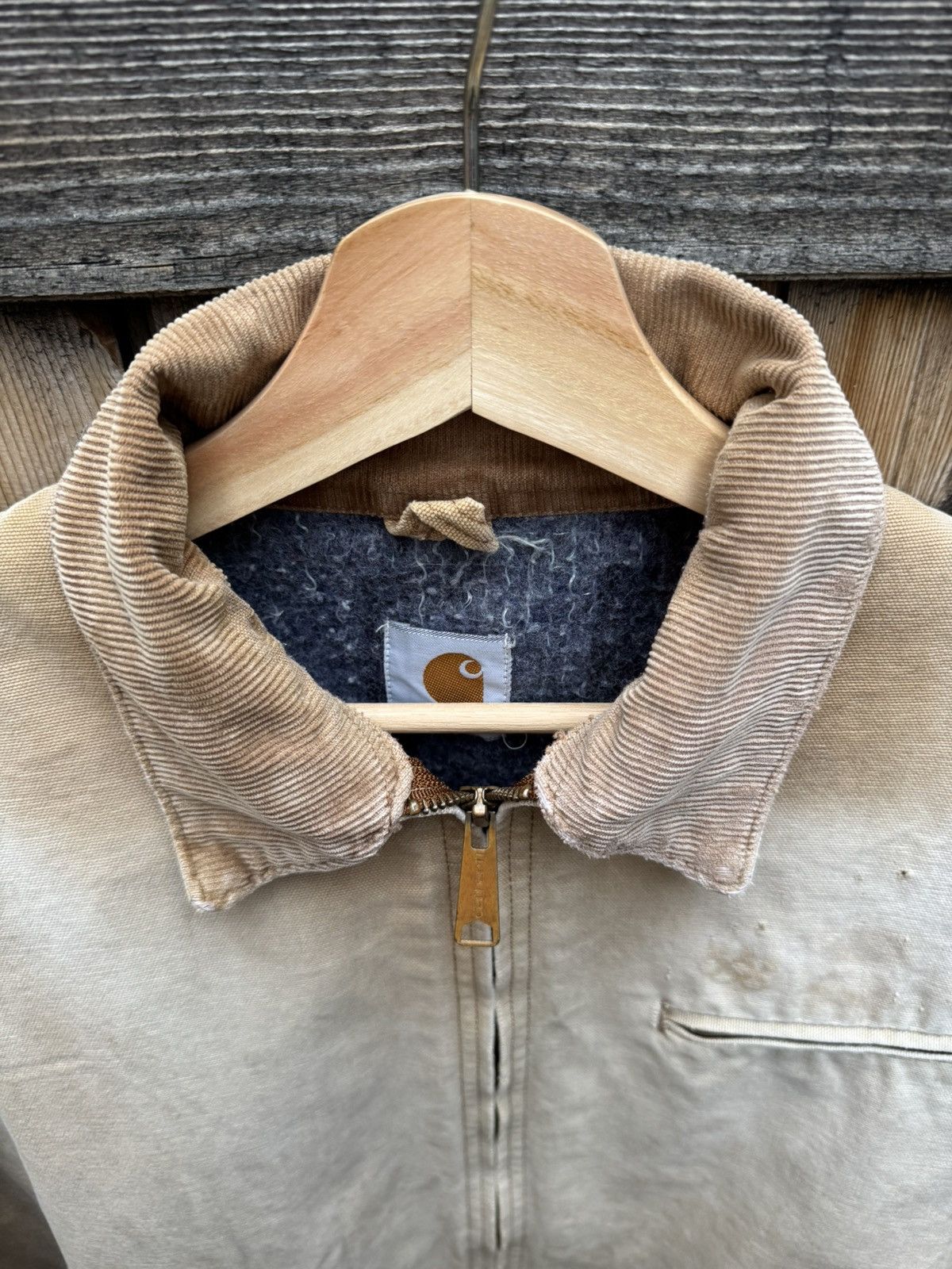 Carhartt × Vintage Vintage 90’s Carhartt Detroit Wool Lined Size US M / EU 48-50 / 2 - 2 Thumbnail