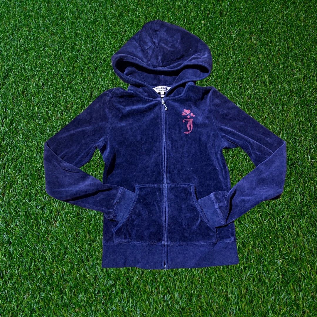 Juicy Couture Vintage Juicy Couture velvet full-zip hoodie Size XS / US 0-2 / IT 36-38 - 1 Thumbnail