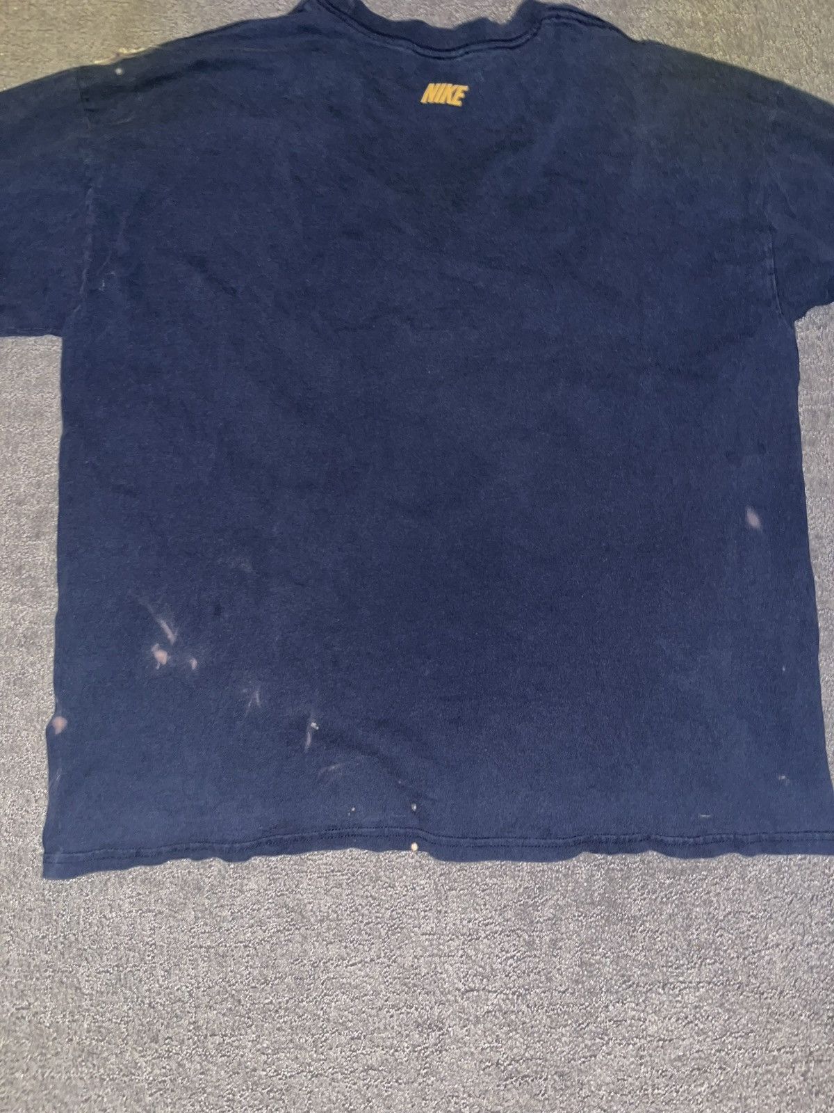 Nike × Vintage Vintage Y2K Nike Center Big Swoosh Navy Longsleeve T Shirt Size US L / EU 52-54 / 3 - 4 Thumbnail